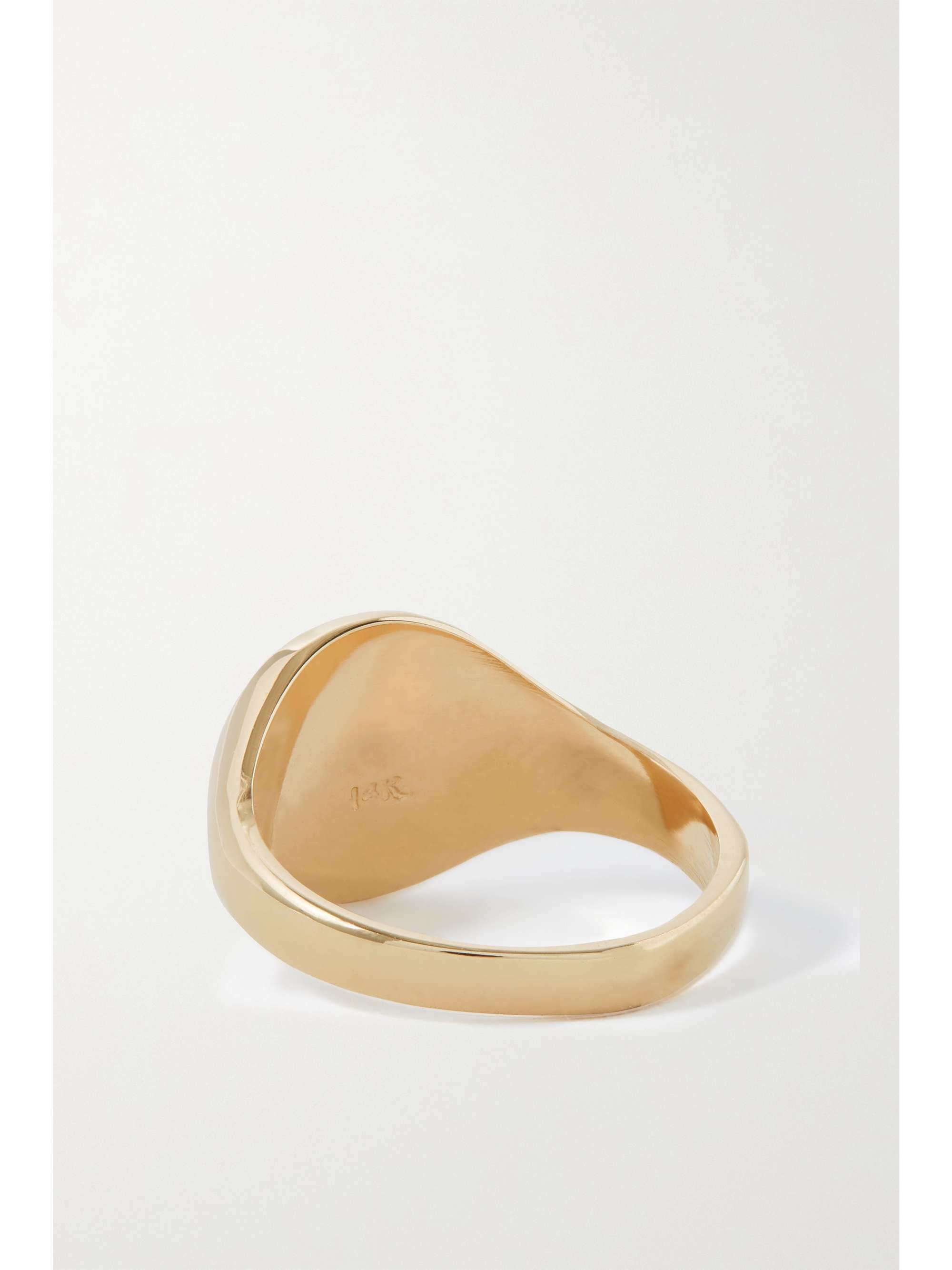 LOREN STEWART Baby 14-karat gold signet ring