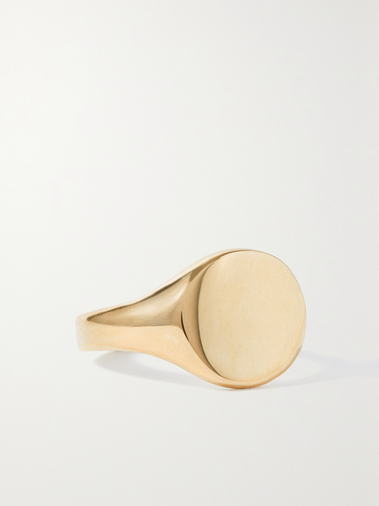 Loren Stewart - Baby 14-karat Gold Signet Ring - 4