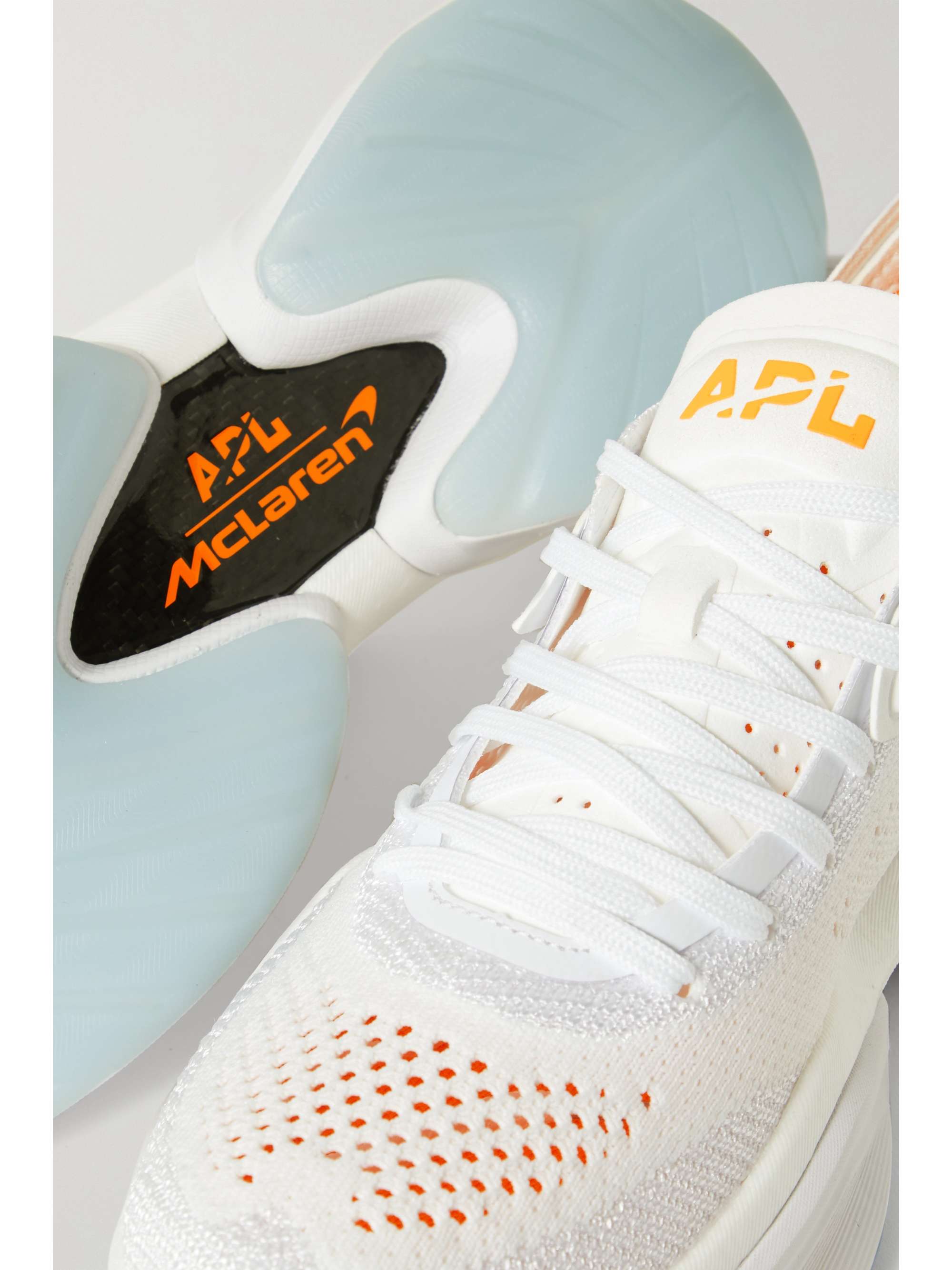 APL ATHLETIC PROPULSION LABS + McLaren Souffle Sockliner rubber-trimmed mesh sneakers
