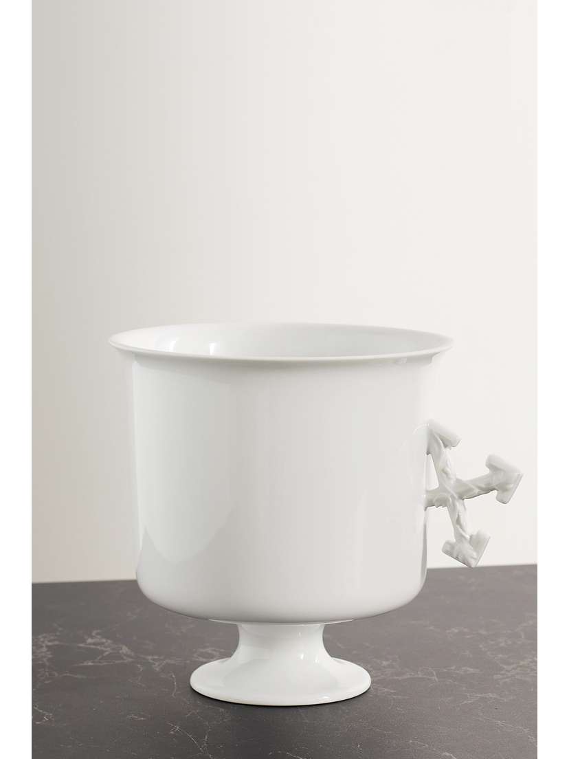 GINORI 1735 + Off-white Small Porcelain Vase