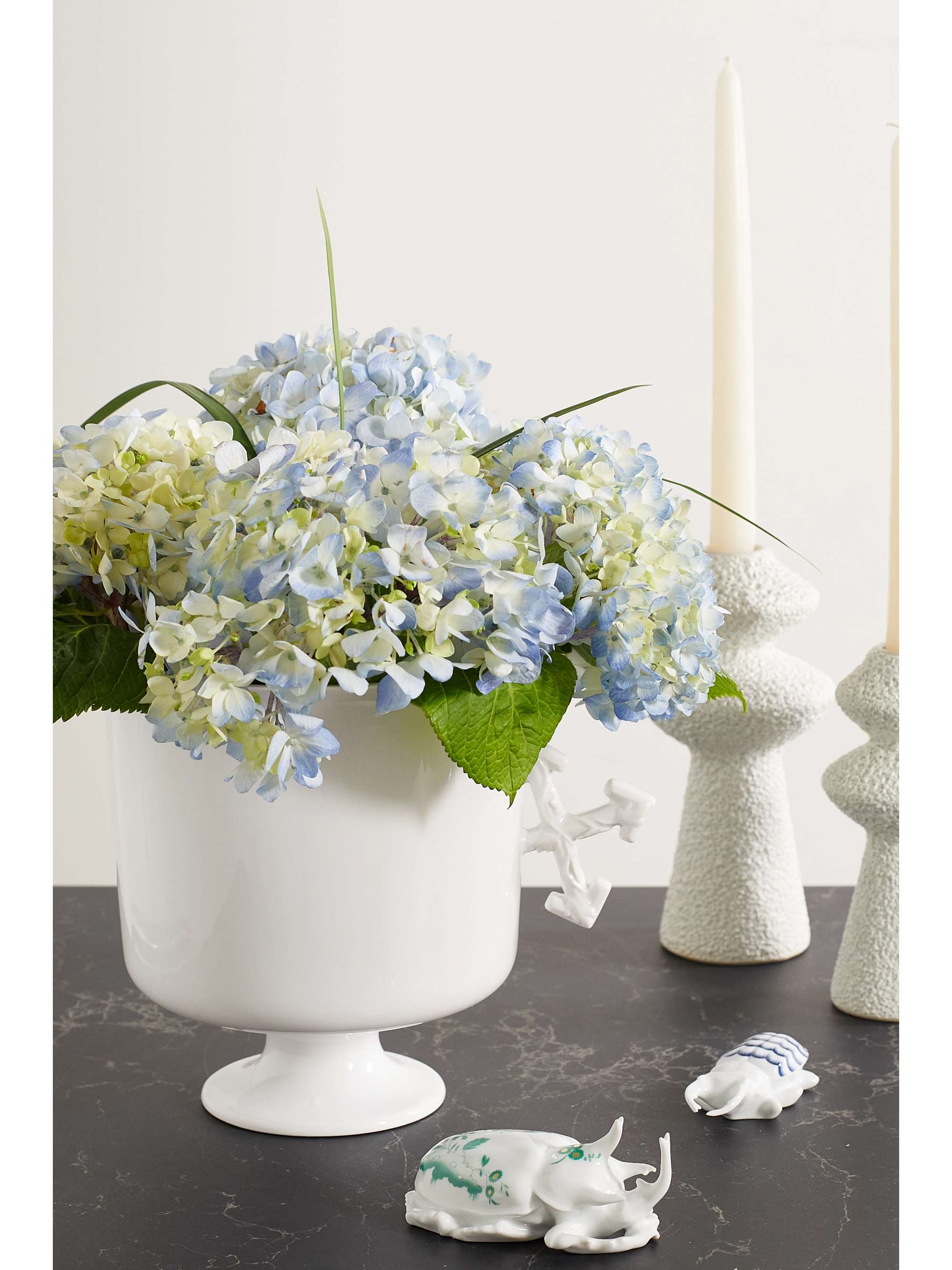 GINORI 1735 + Off-White small porcelain vase