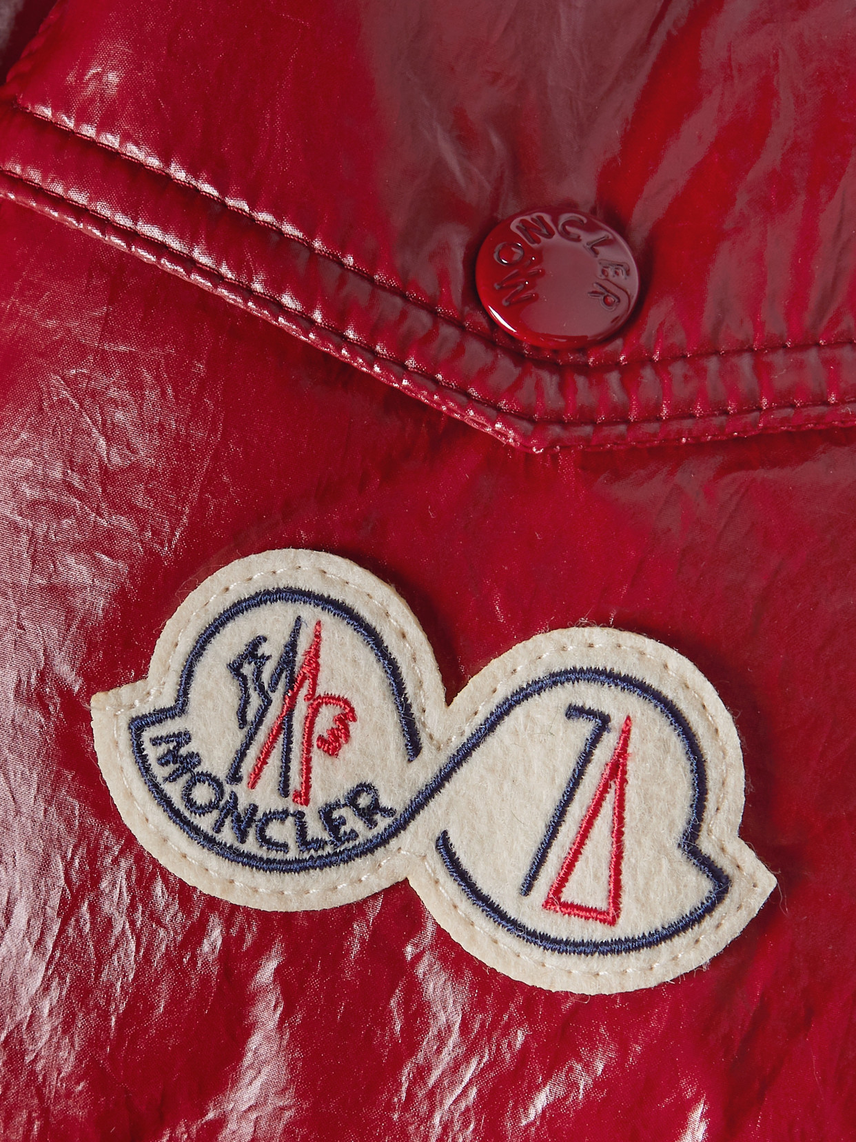 Moncler Genius Maya Quilted Shell Down Jacket In Red