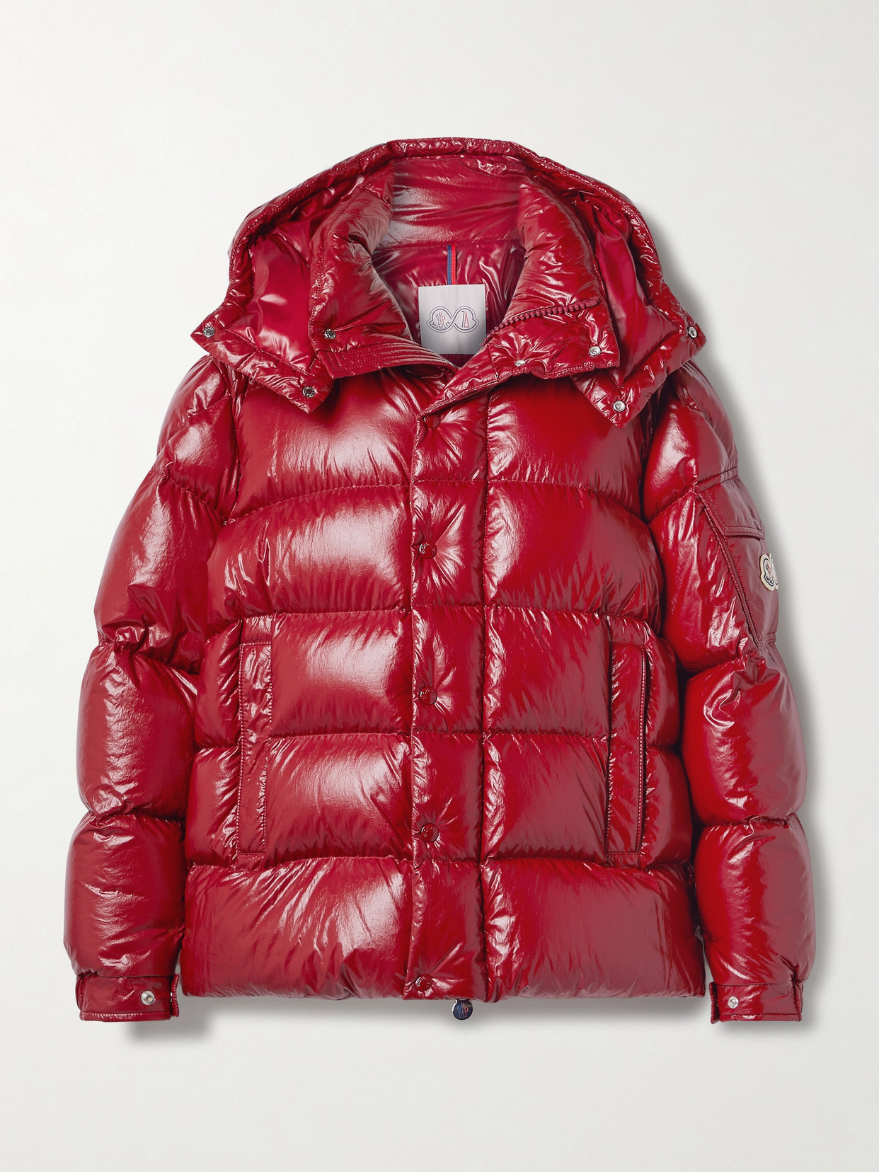 Moncler Genius Maya Quilted Shell Down Jacket In Red