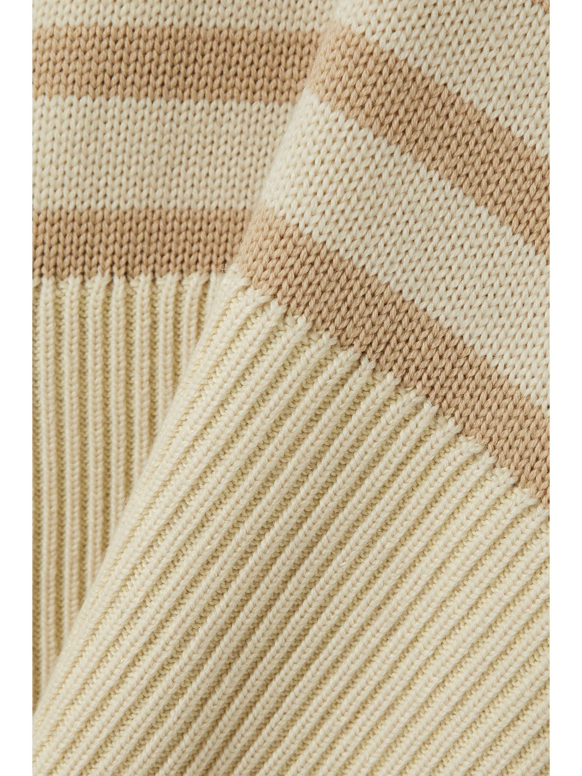 TOTEME Striped wool and organic cotton-blend turtleneck sweater