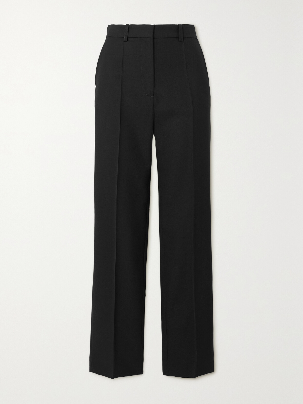 Totême Grain De Poudre Slim-leg Pants In 200 Black