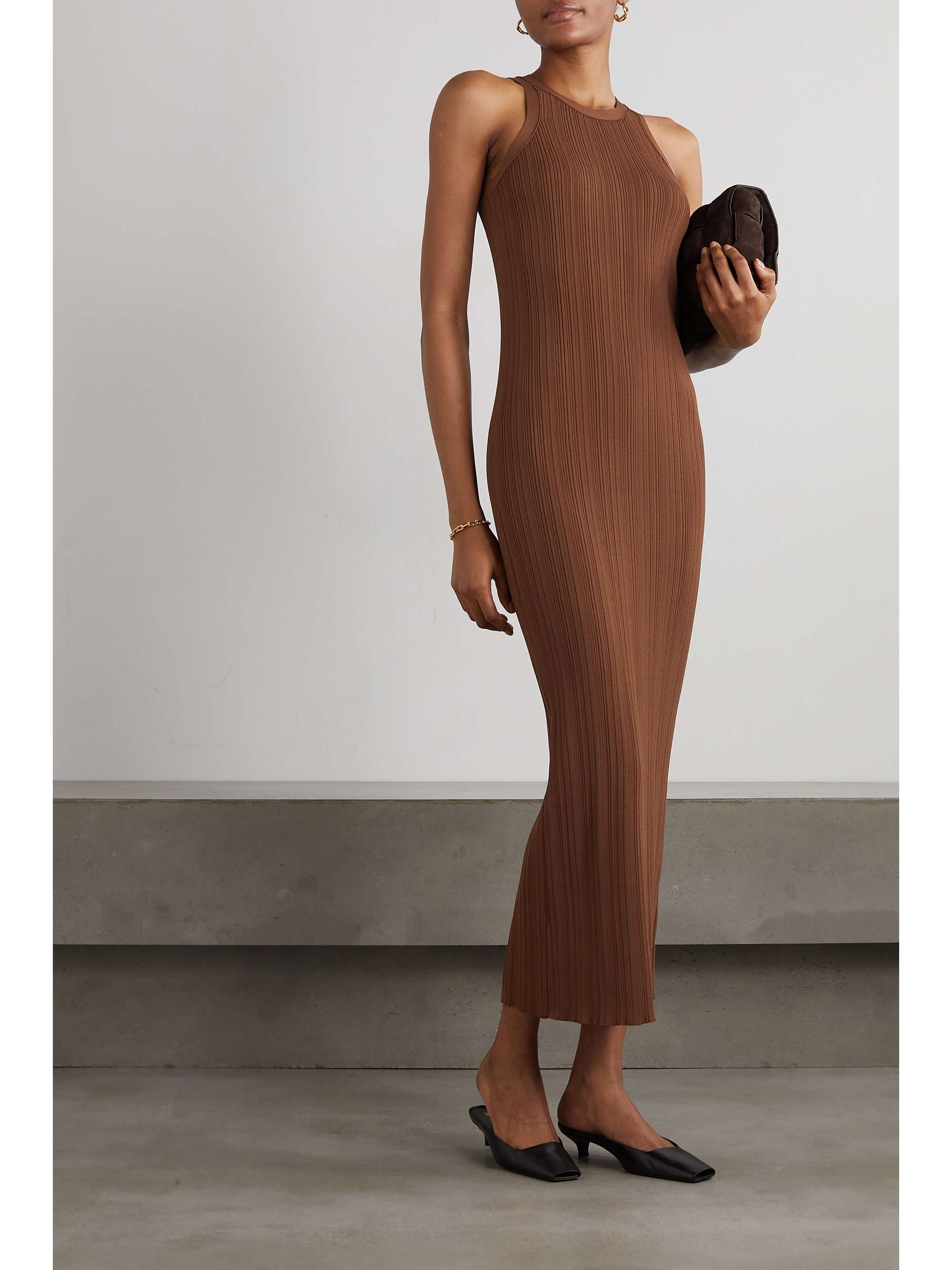 TOTEME Ribbed-knit midi dress