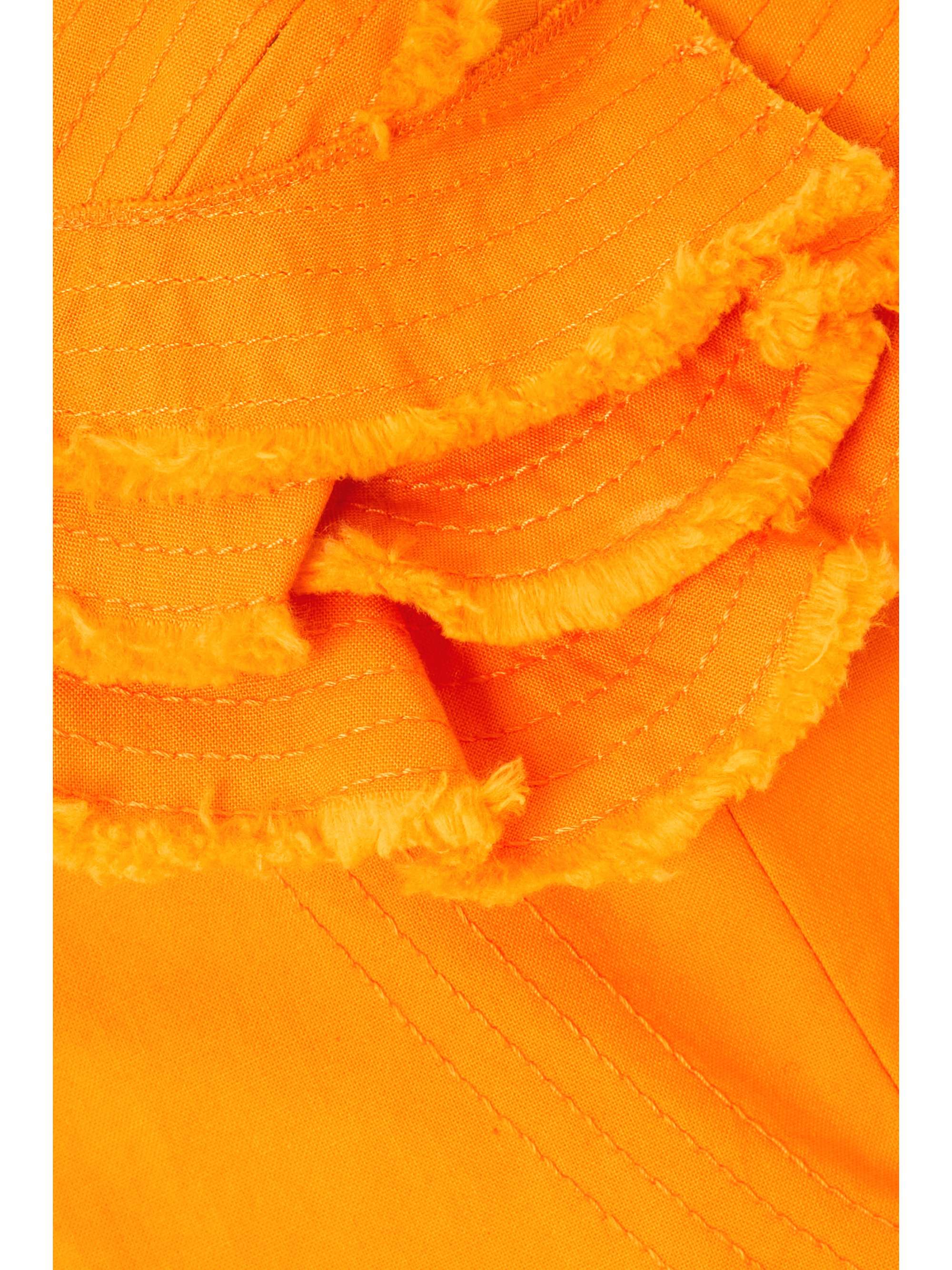 JACQUEMUS Strapless cotton mini dress
