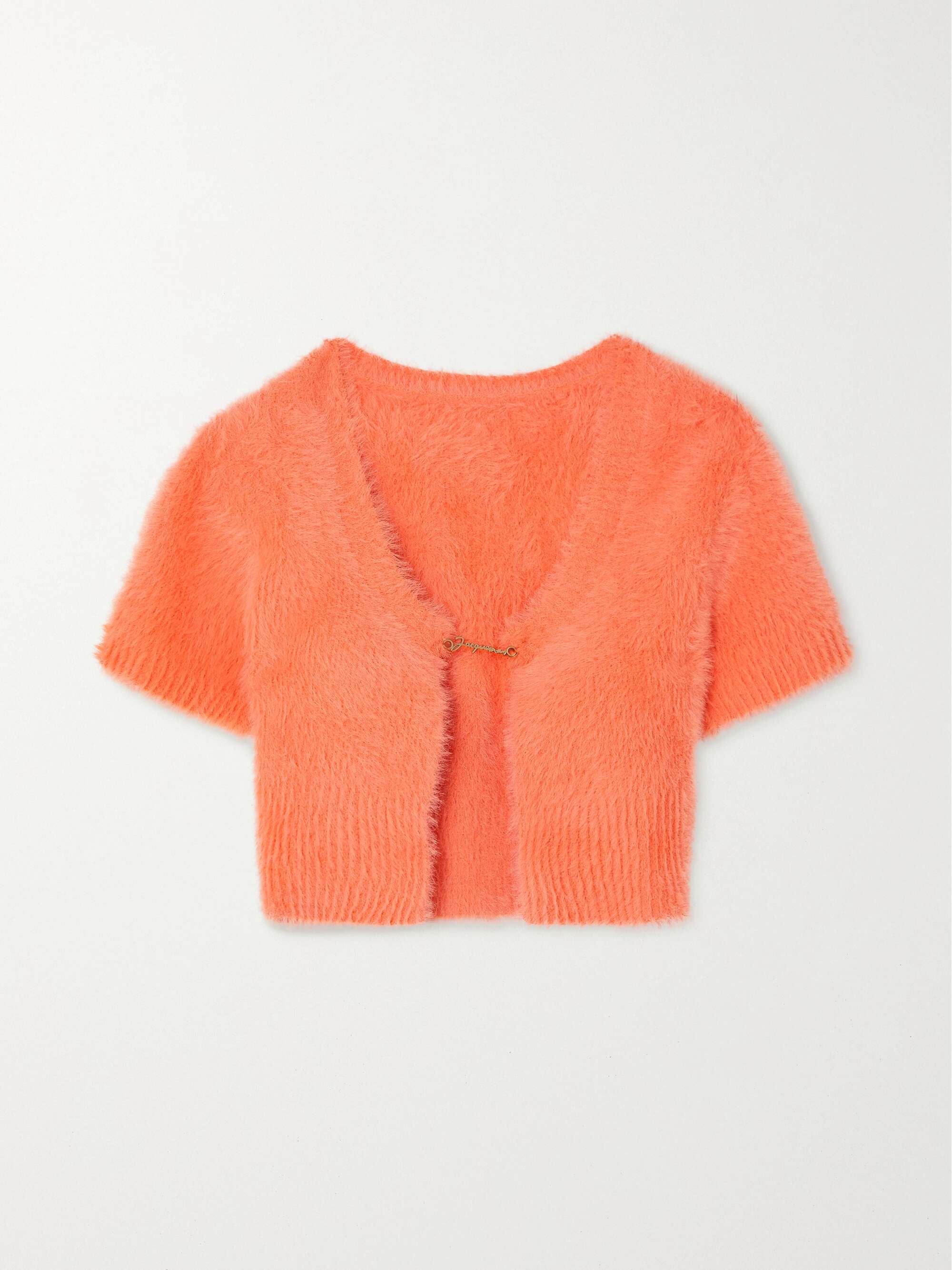 Orange Brushed Cardigan