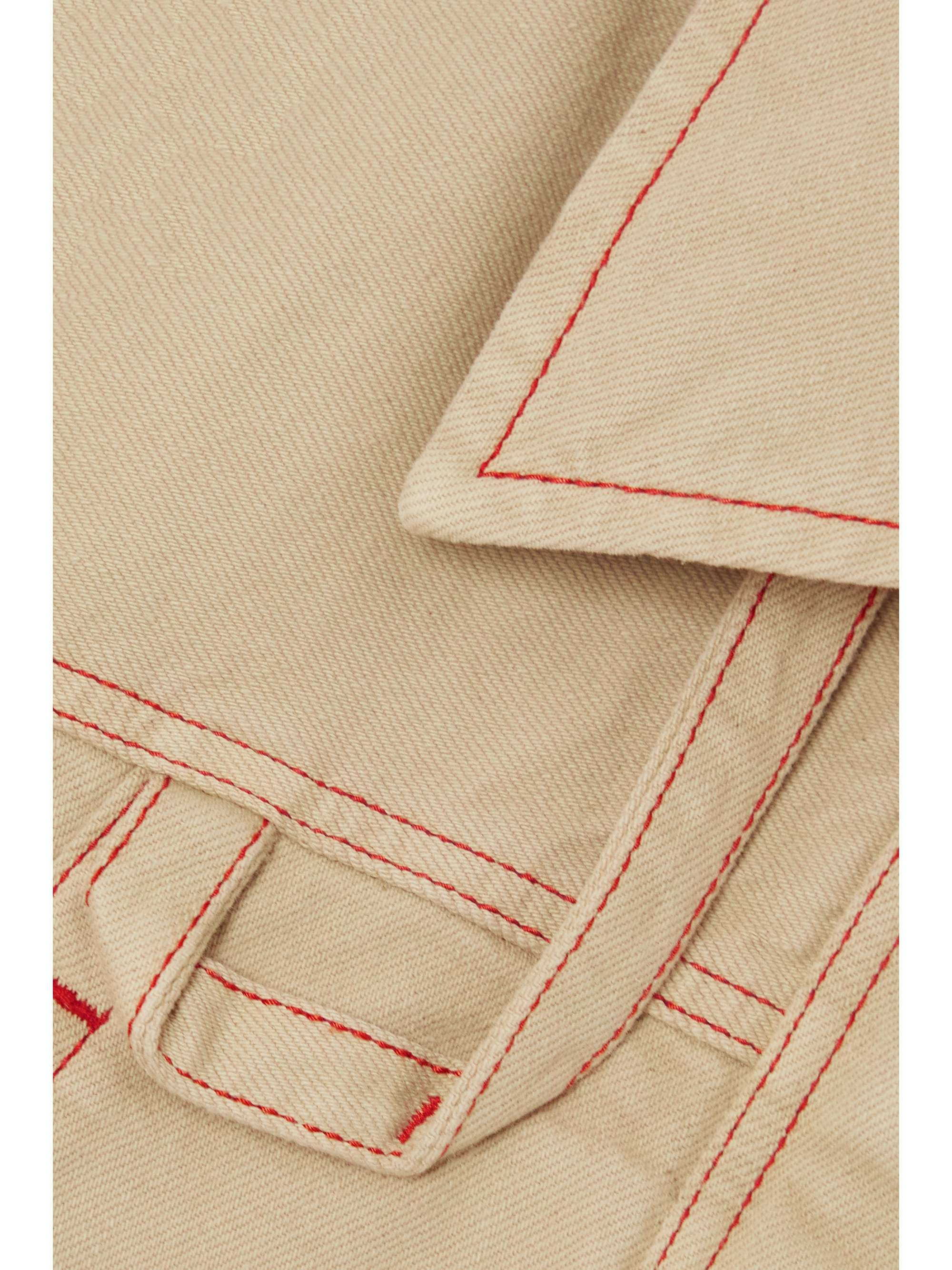 JACQUEMUS Cropped organic cotton-gabardine jacket