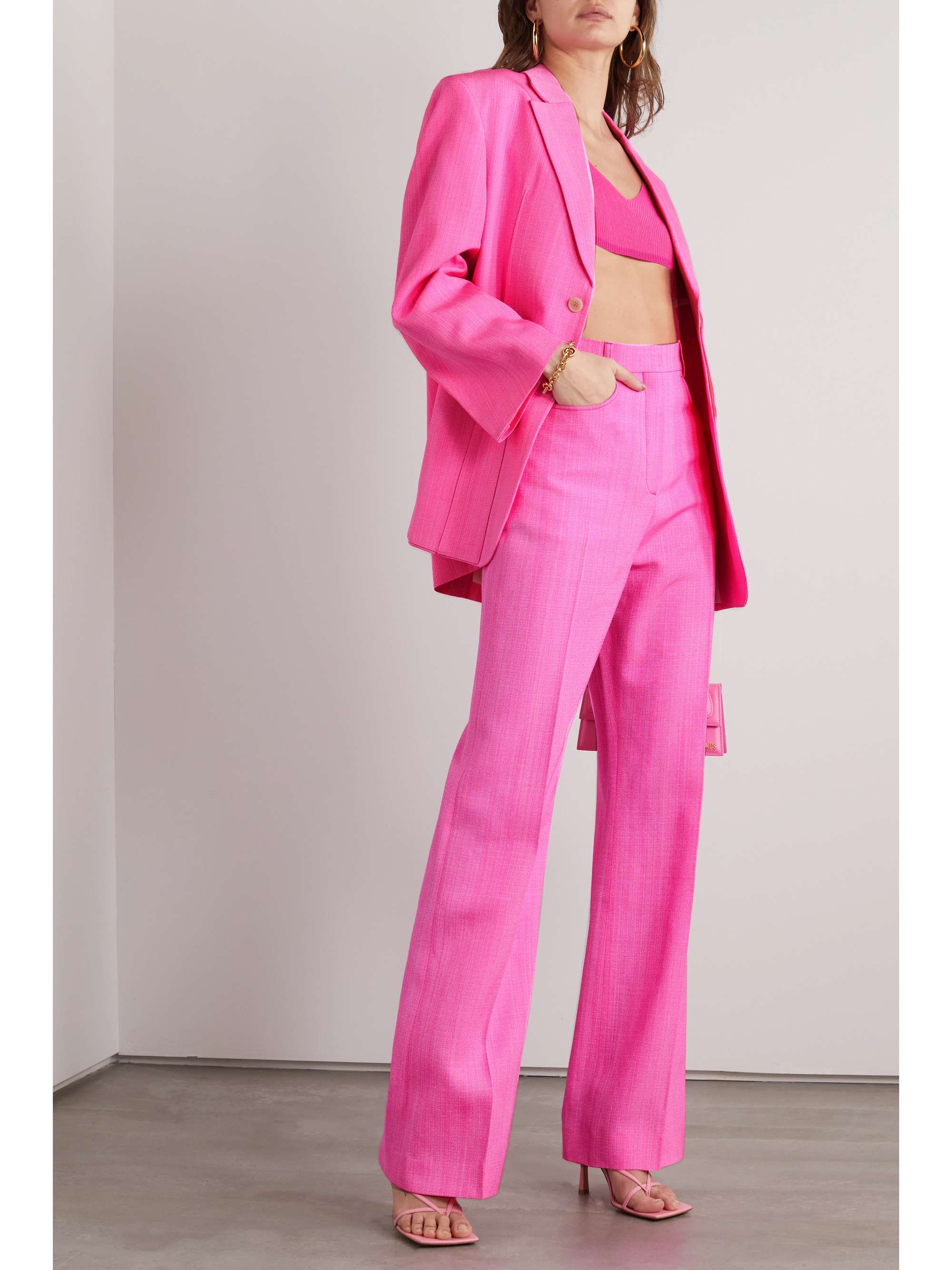 Meloia woven straight-leg pants