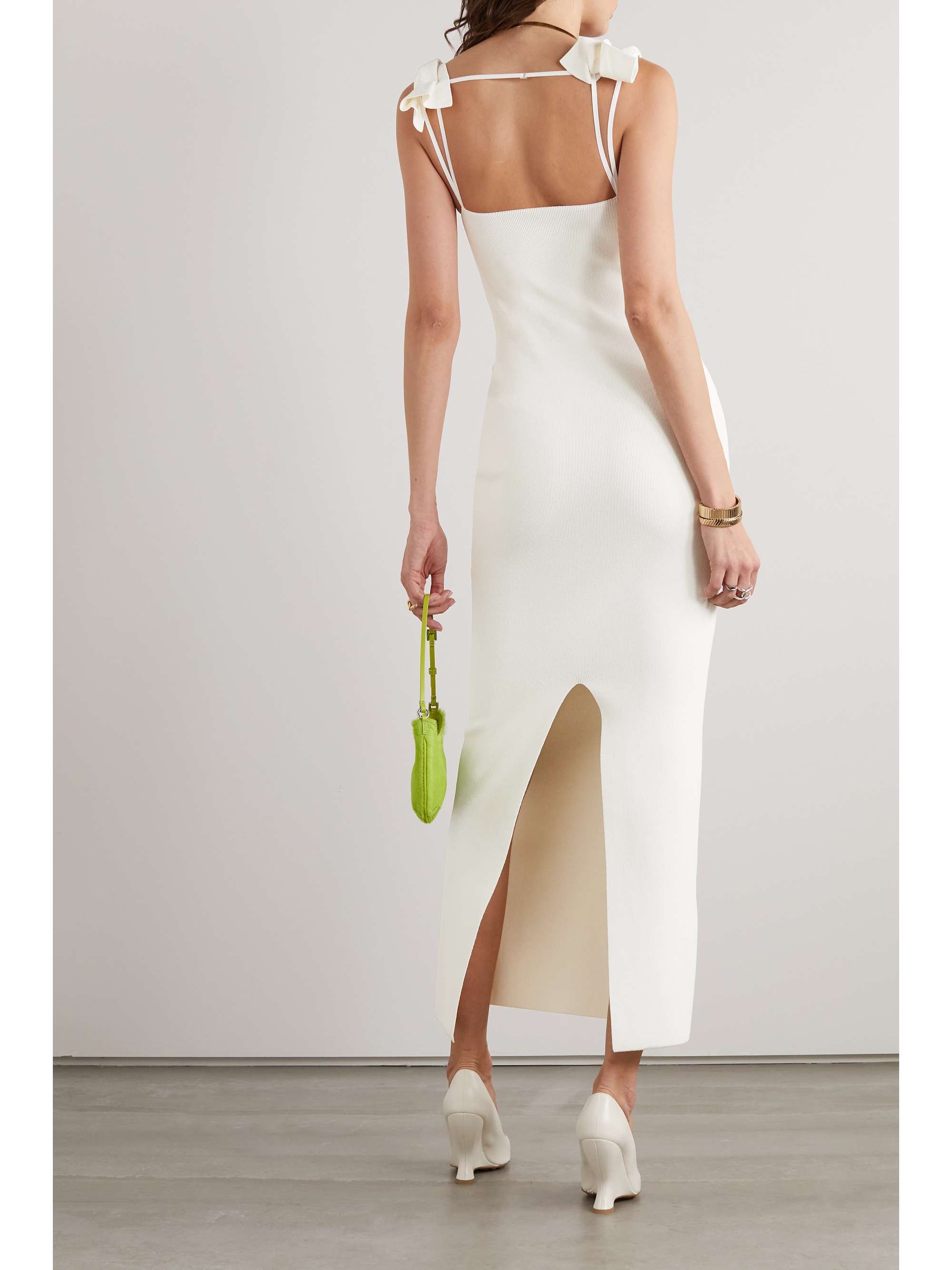 JACQUEMUS Openback stretchknit maxi dress NETAPORTER