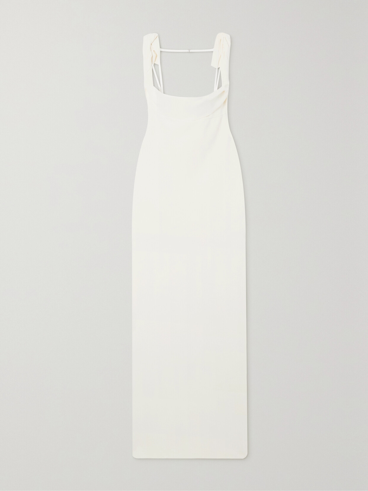 Jacquemus - Open-back Stretch-knit Maxi Dress - Off-white