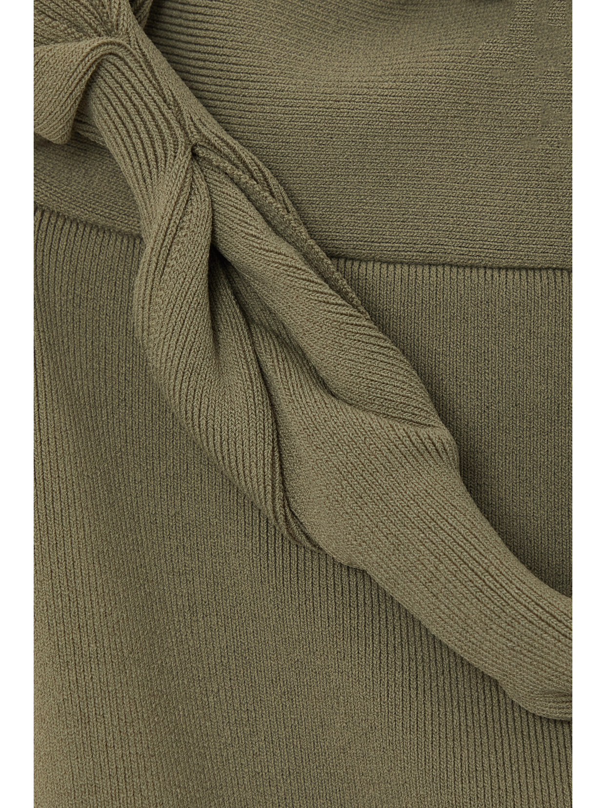 Jacquemus La Robe Malle Alca Ribbed Maxi Dress In Green