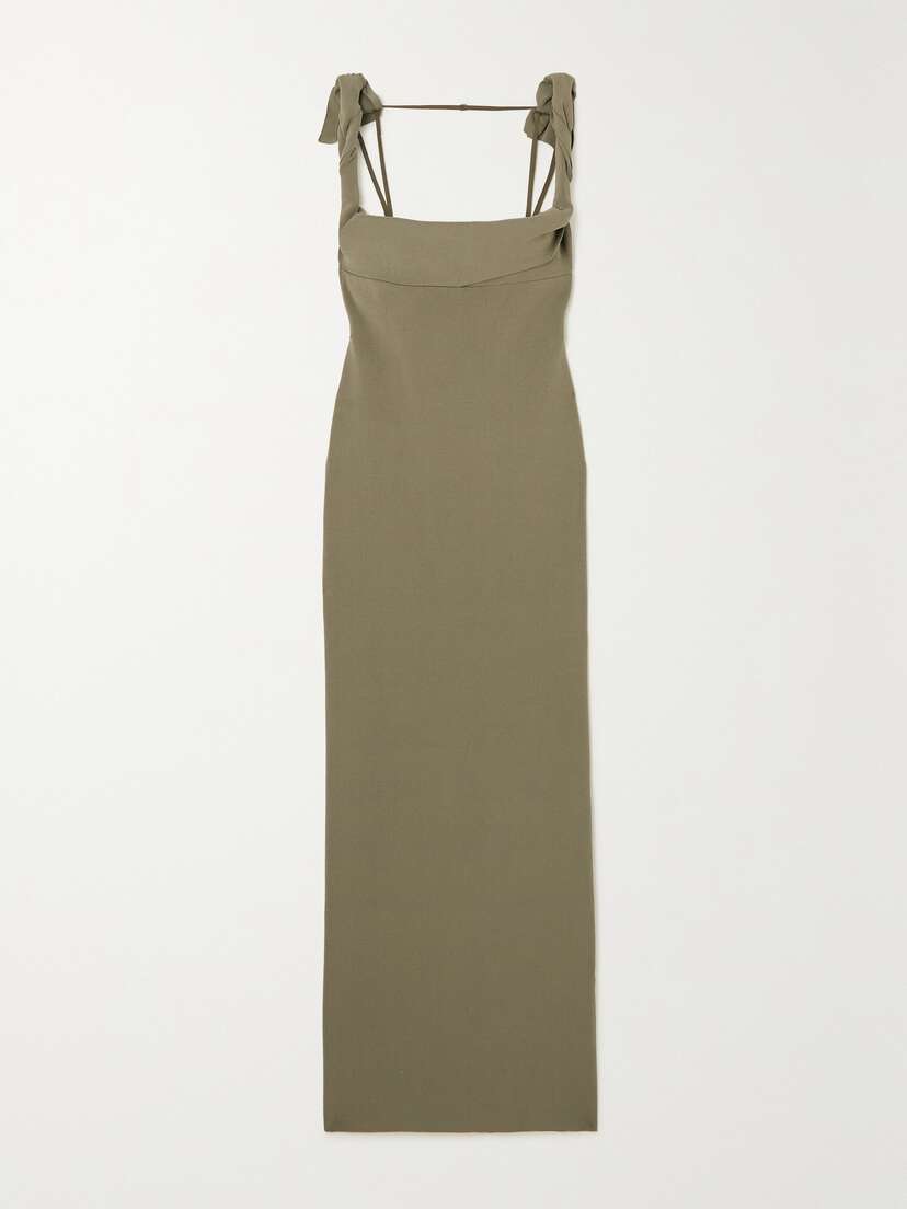Jacquemus Open-back Stretch-knit Maxi Dress