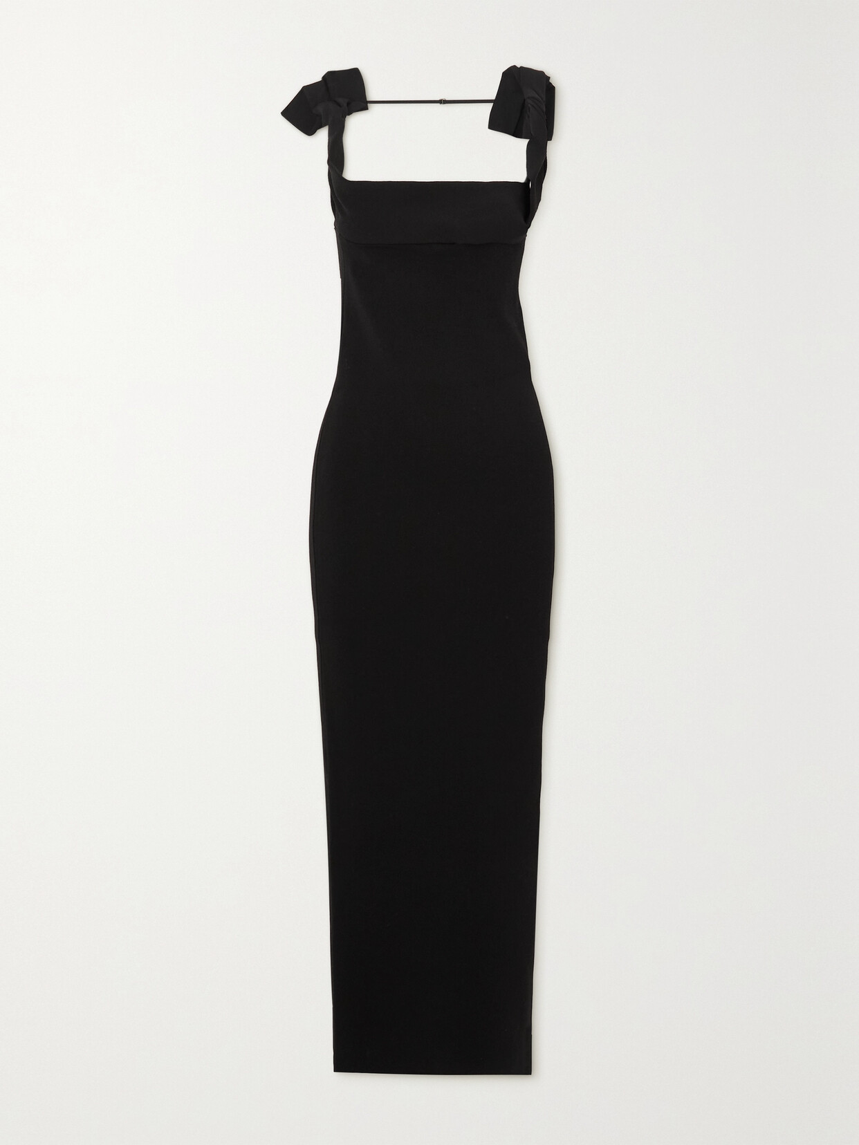 Jacquemus - Open-back Stretch-knit Maxi Dress - Black