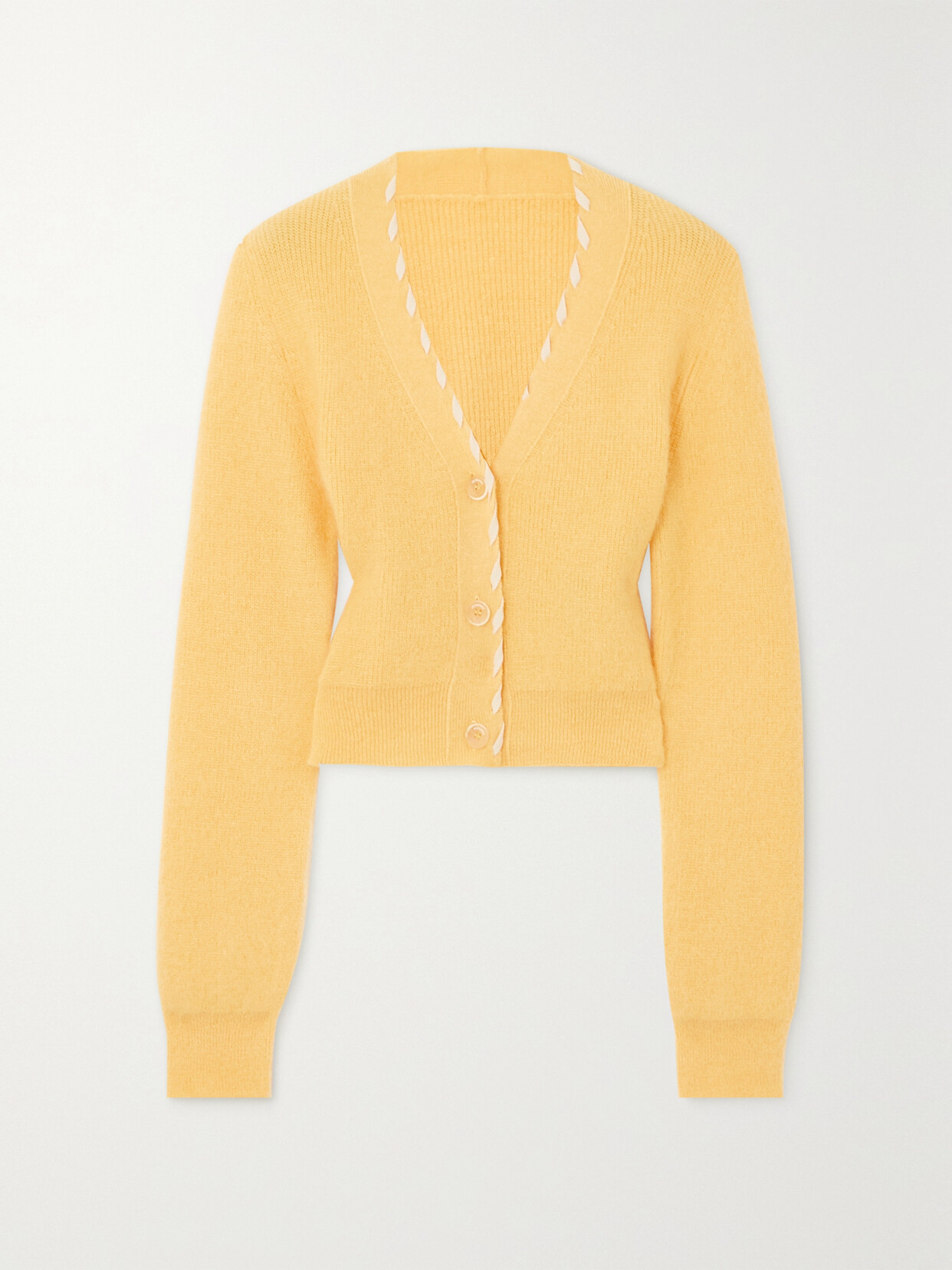 Jacquemus - Lazo Knitted Cardigan - Yellow