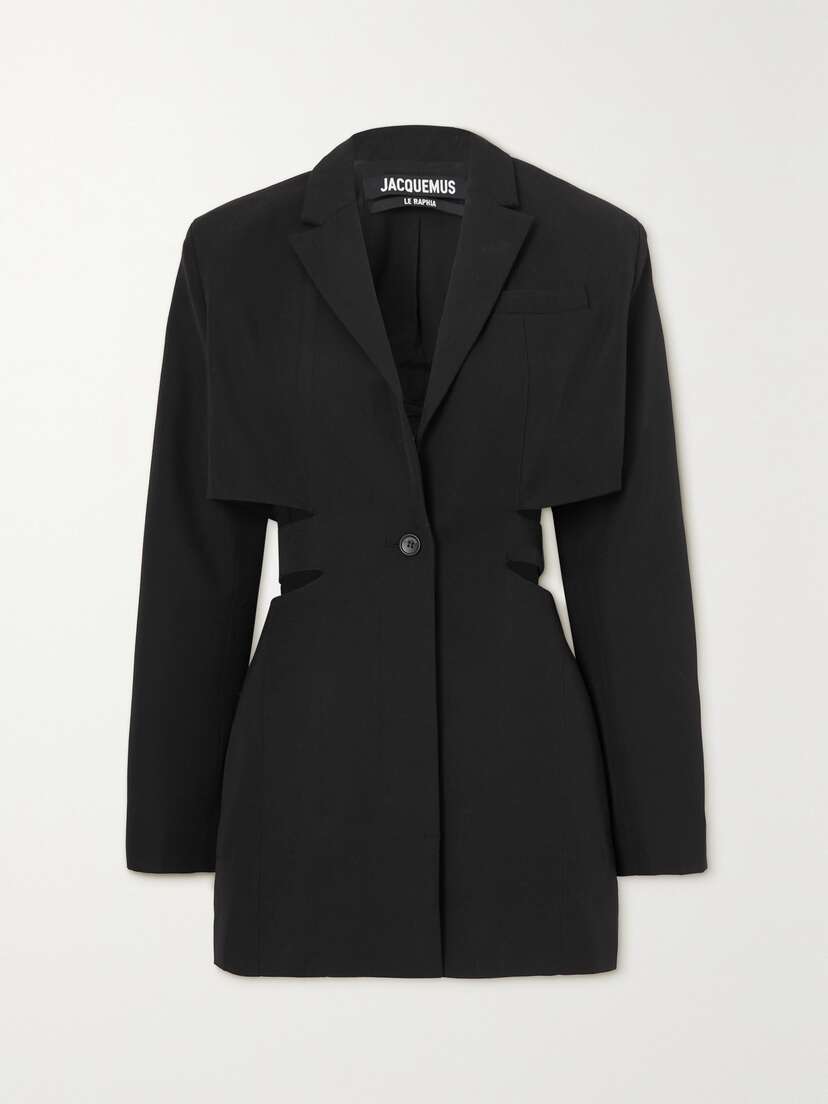 Jacquemus Bari Cutout Wool Mini Dress