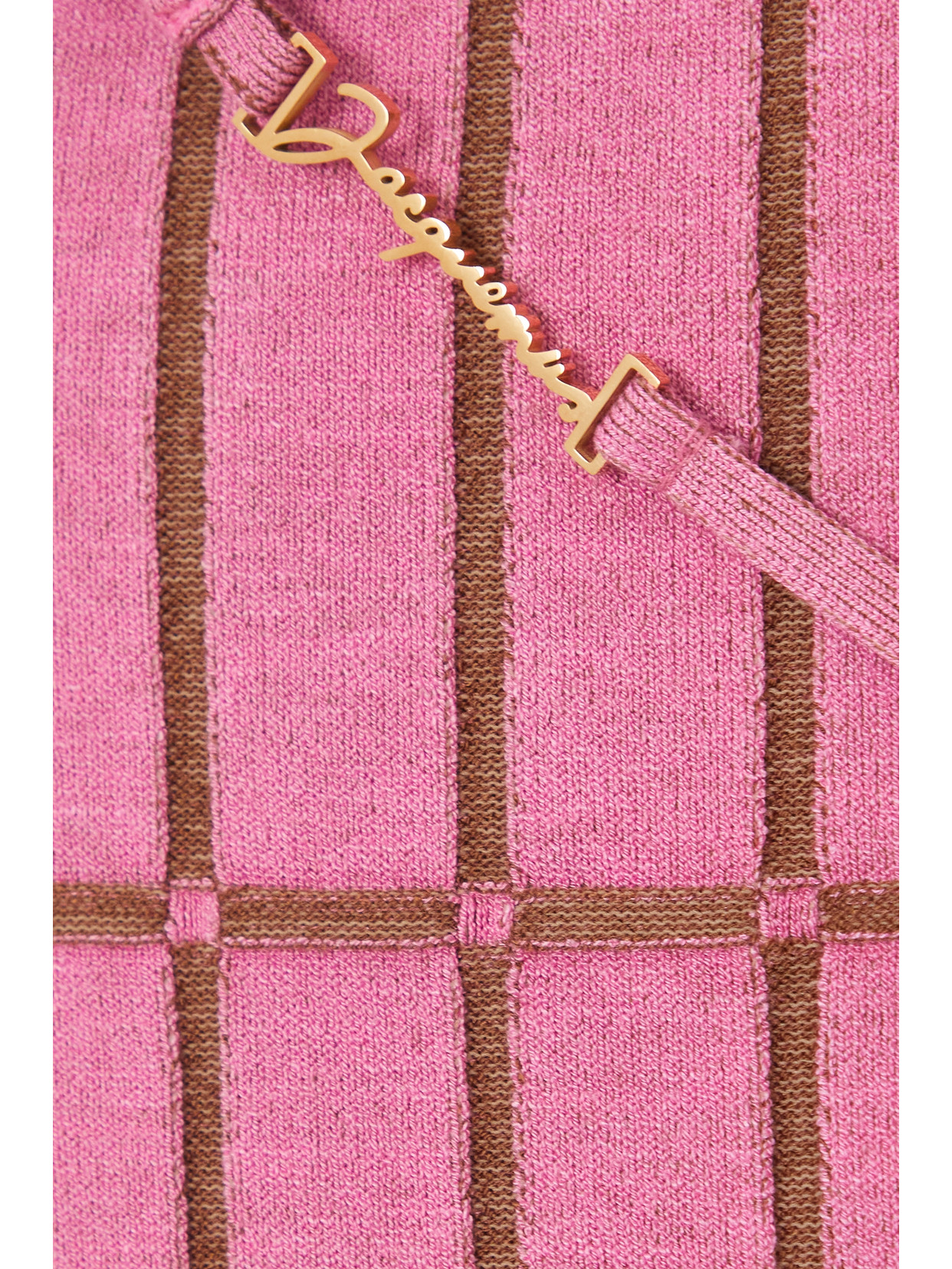 Jacquemus Logo-plaque Minidress In Pink