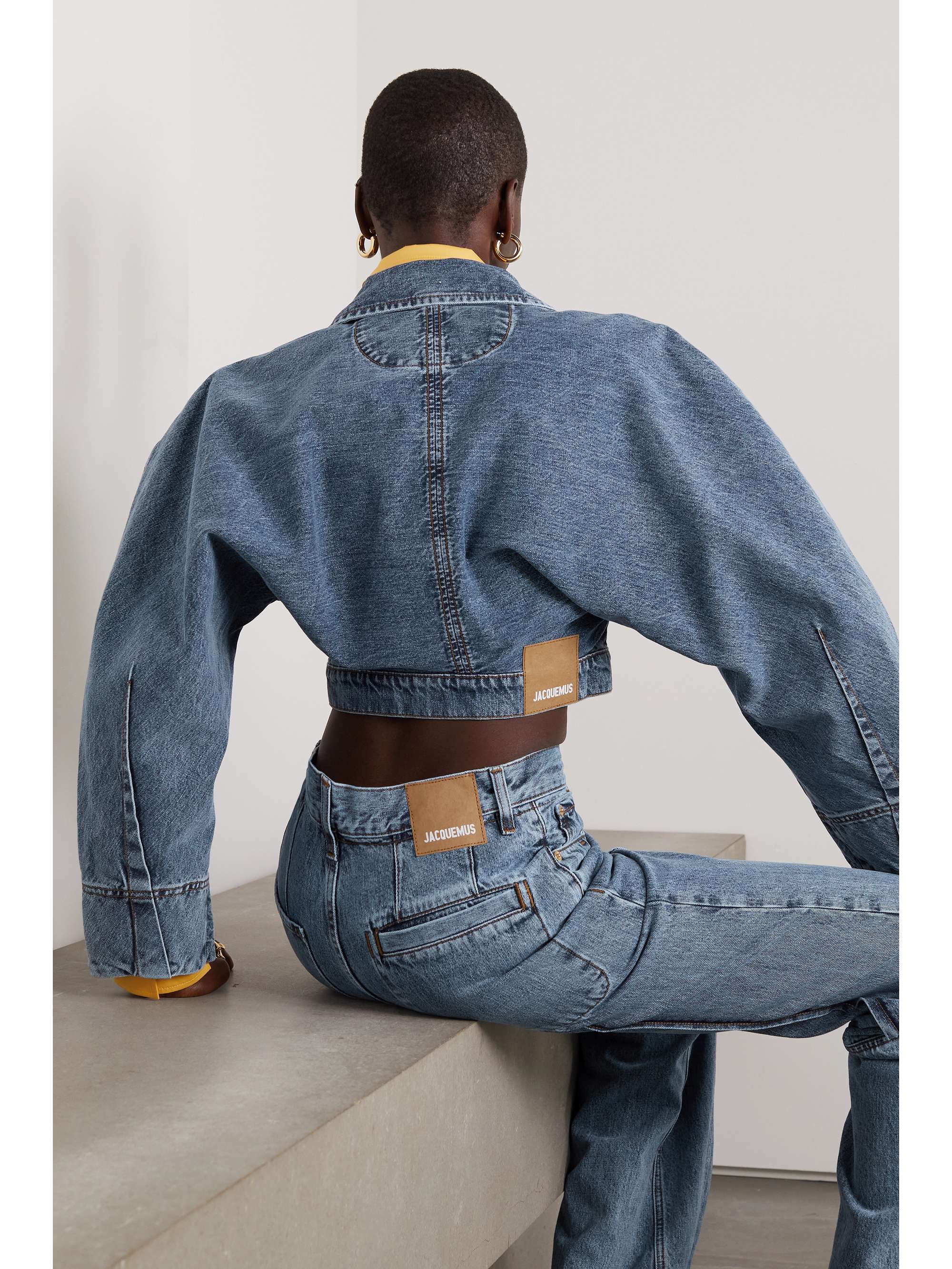 JACQUEMUS Cropped denim jacket