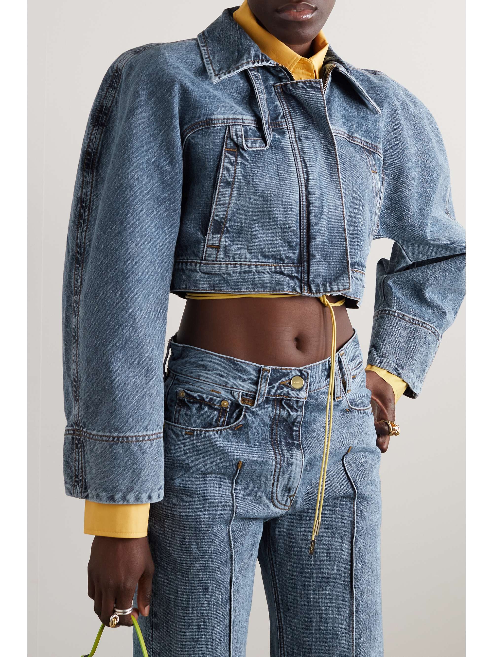 JACQUEMUS Cropped denim jacket