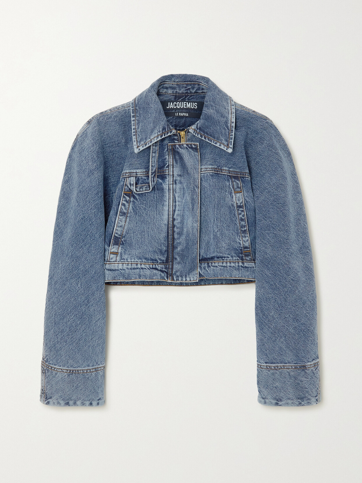 Jacquemus - Cropped Denim Jacket - Blue