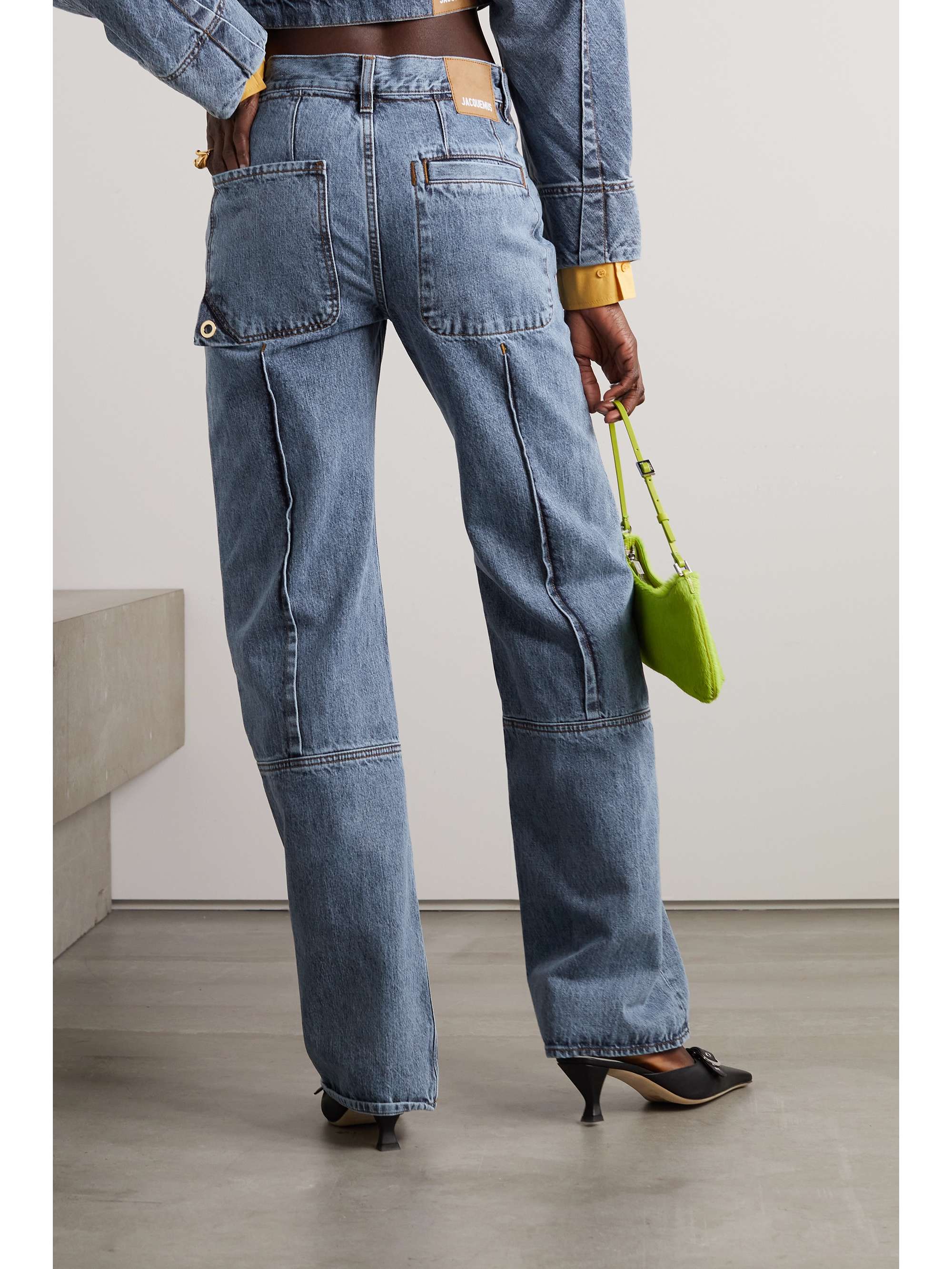JACQUEMUS High-rise straight-leg jeans