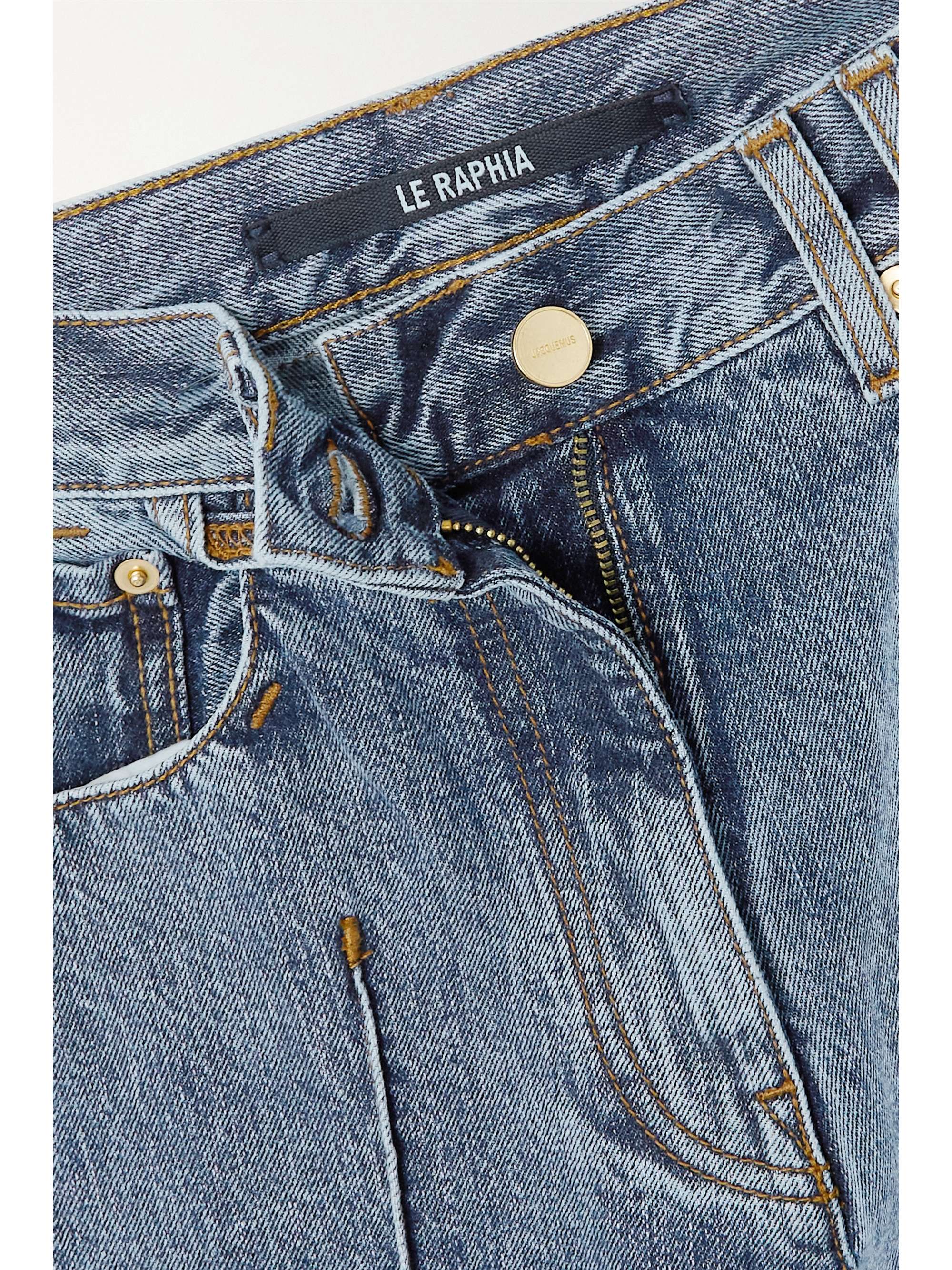 JACQUEMUS High-rise straight-leg jeans