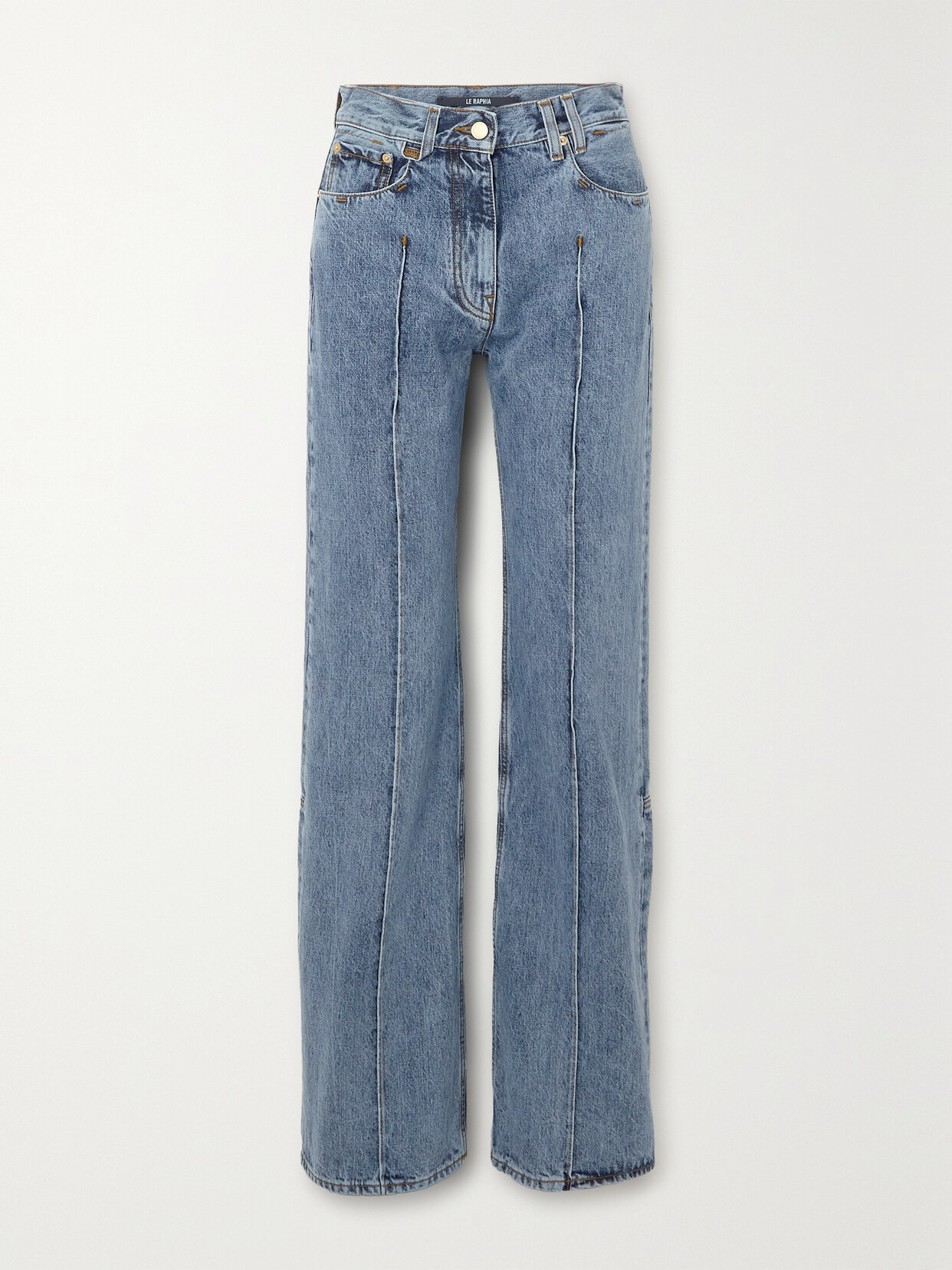 Jacquemus - High-rise Straight-leg Jeans - Blue