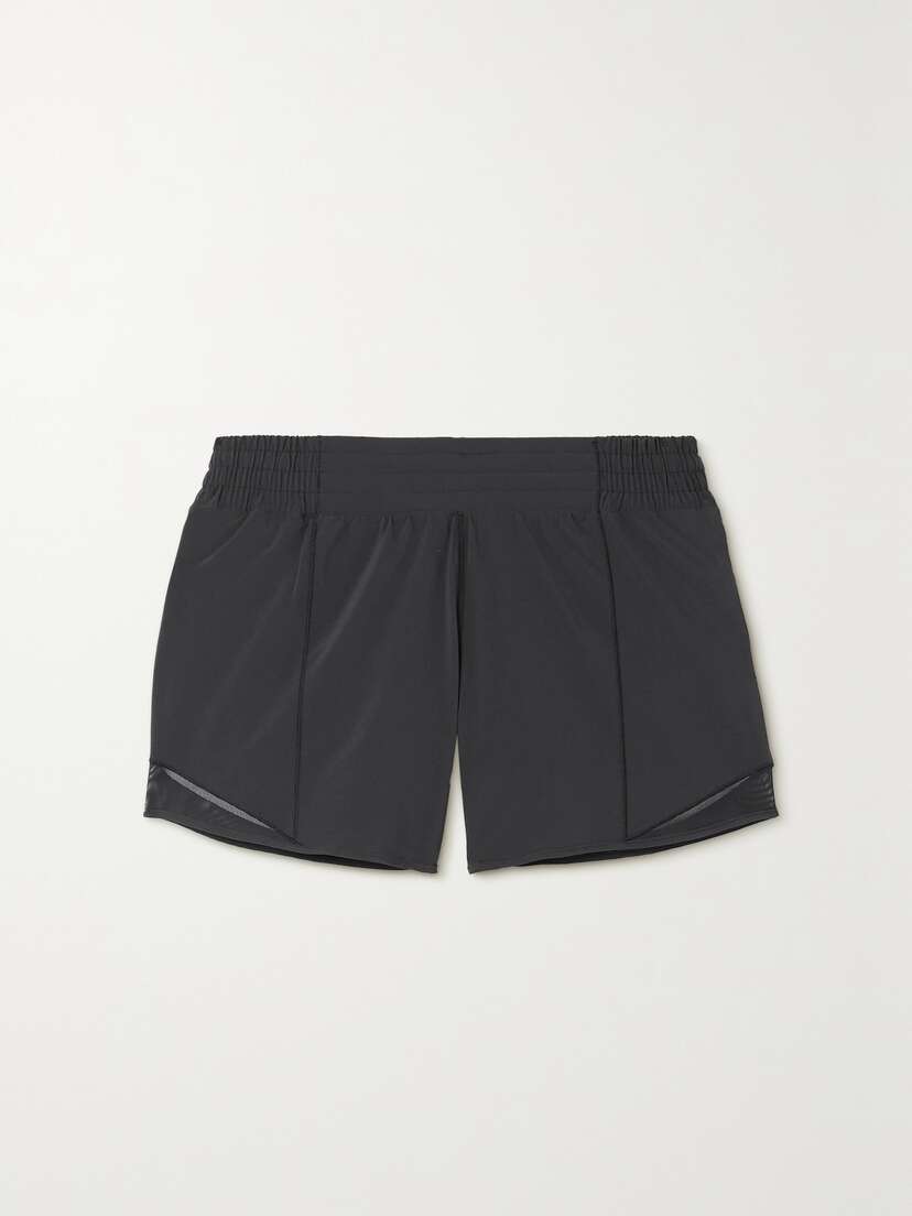 lululemon Hotty Hot Low-rise Mesh-paneled Stretch Recycled-swift Shorts - 4"