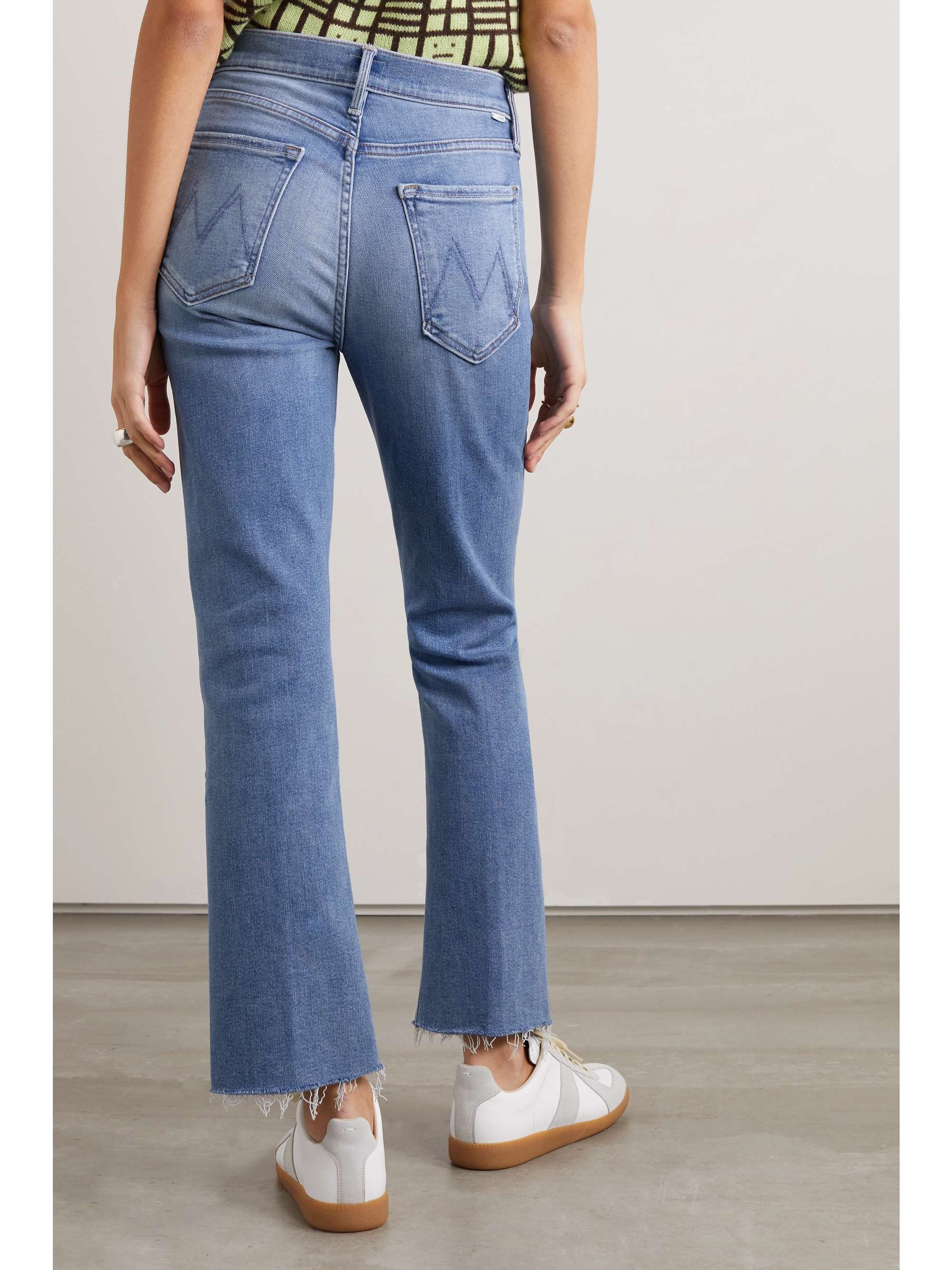 MOTHER The Tripper Ankle Fray highrise straightleg jeans NETAPORTER