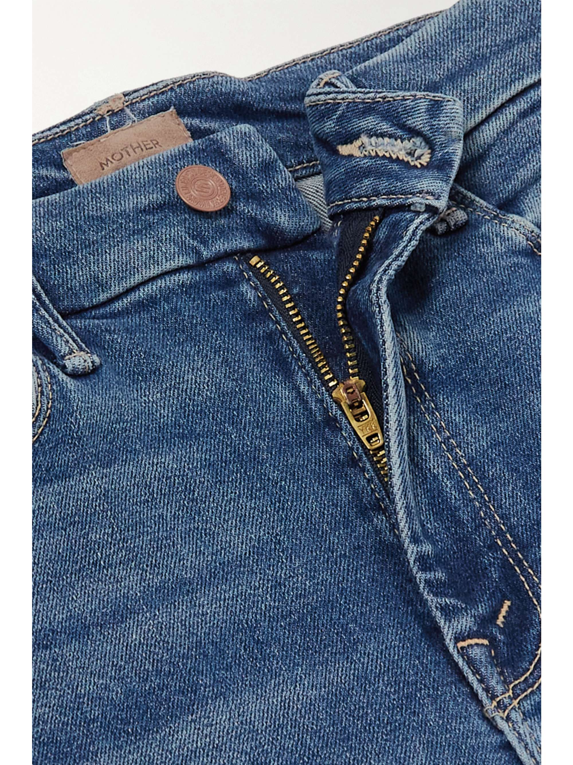 MOTHER The Roller mid-rise straight-leg jeans