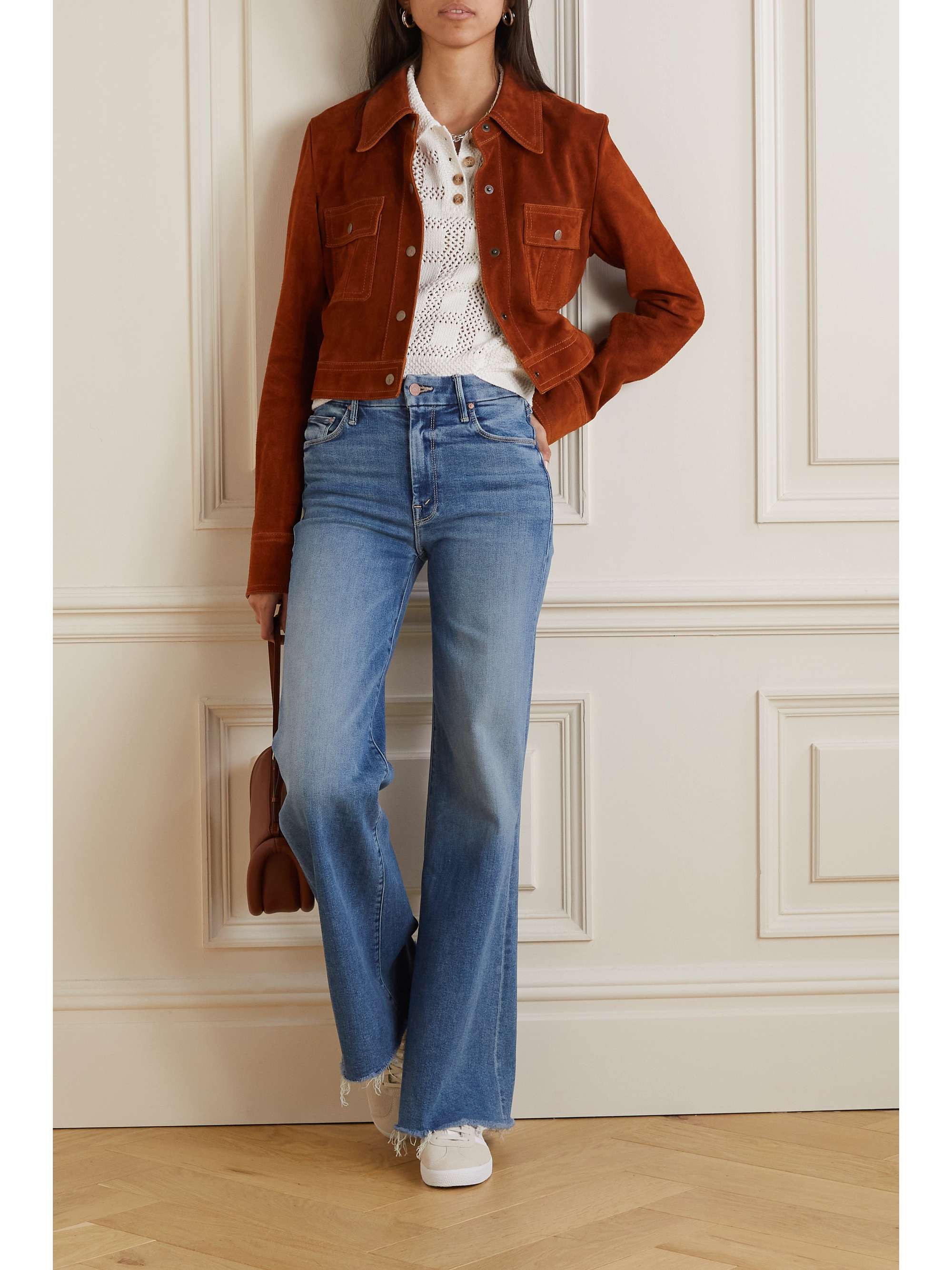 MOTHER The Roller mid-rise straight-leg jeans