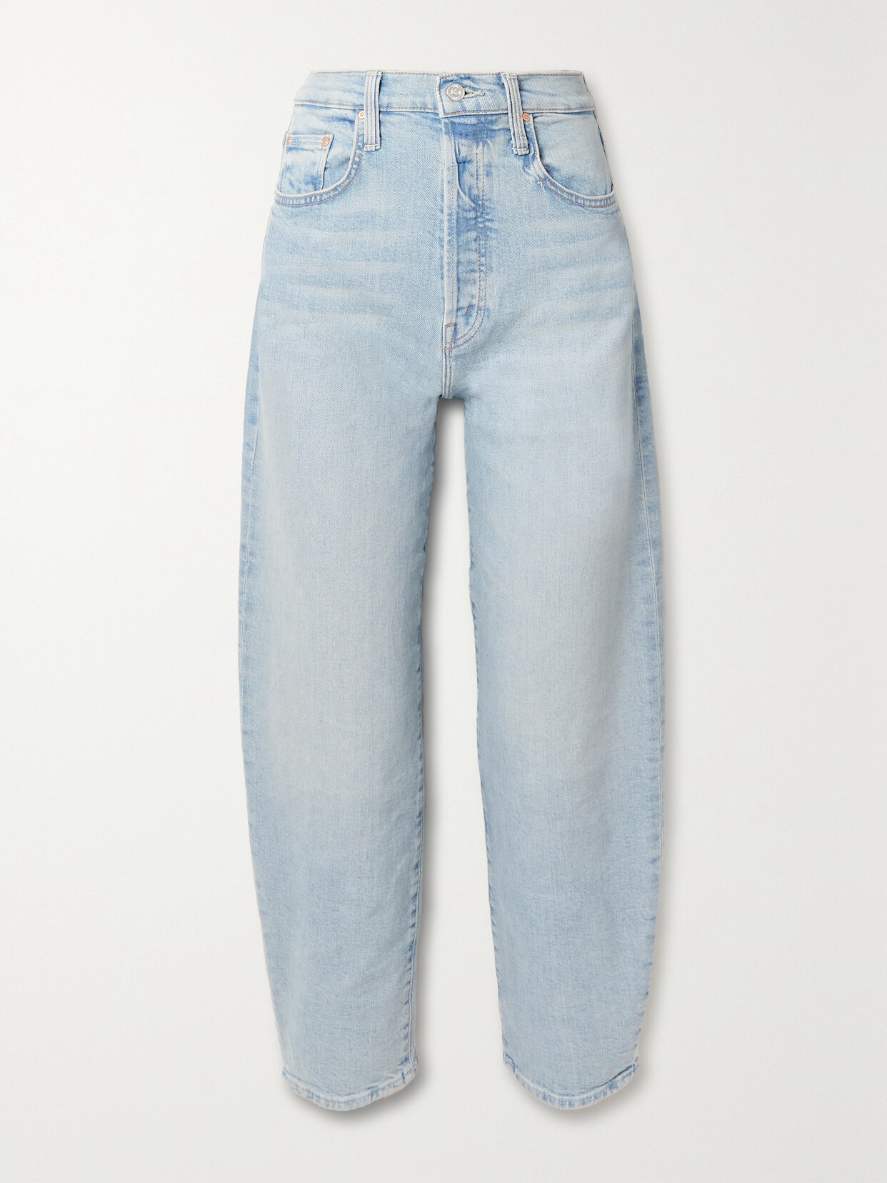 Mother - The Curbside High-rise Tapered Jeans - Blue