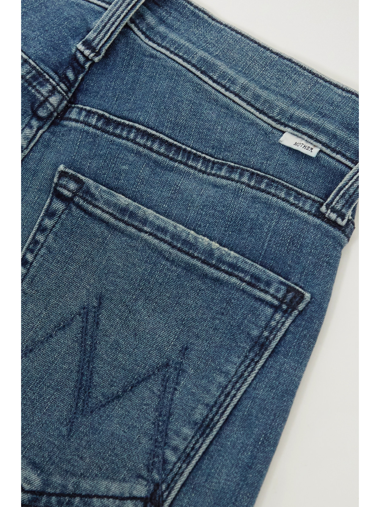 Mother The Twister Ankle Jeans In Across The Finish Line In Blue