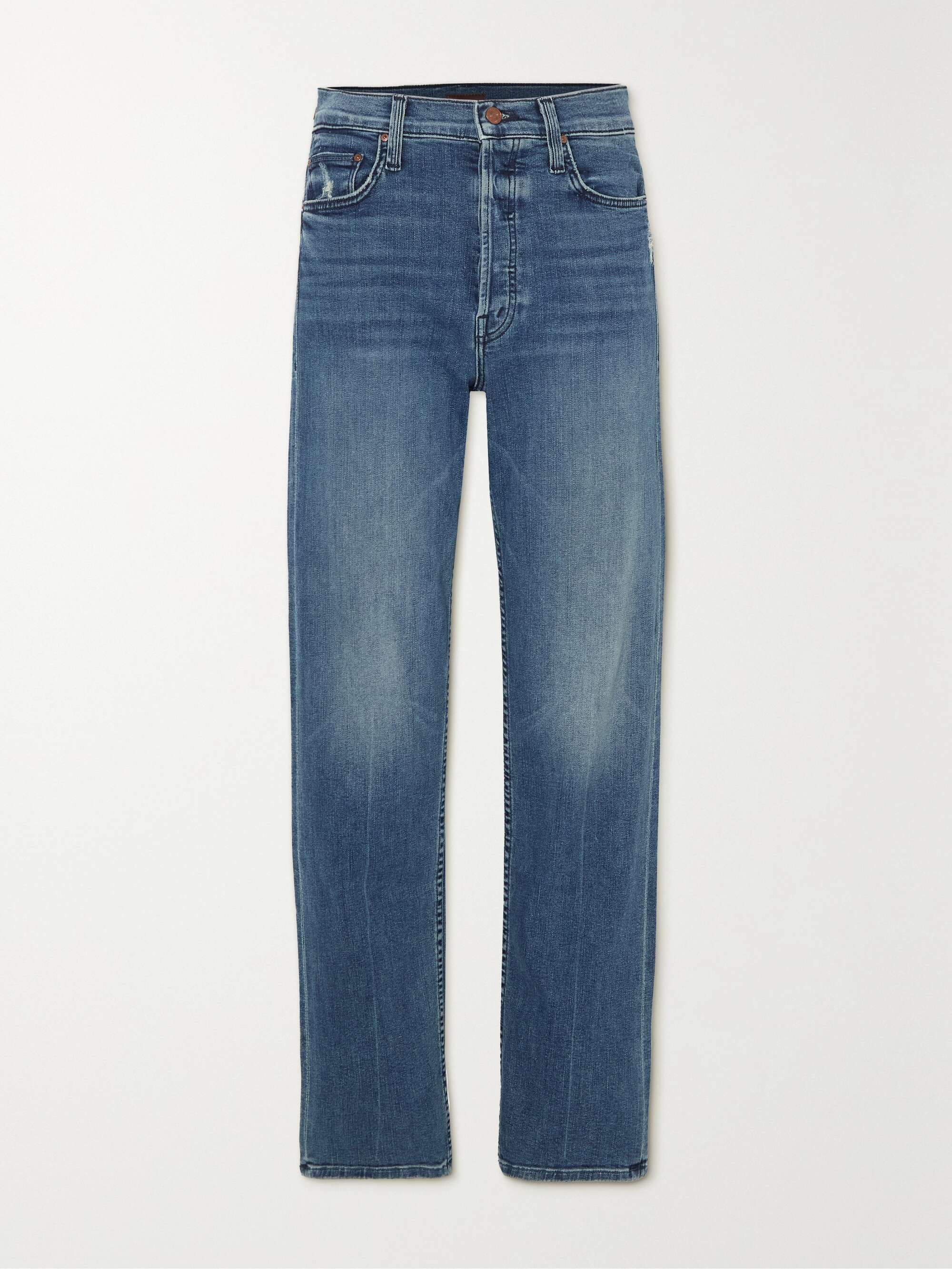 MOTHER The Tomcat Hover high-rise straight leg jeans | NET-A-PORTER