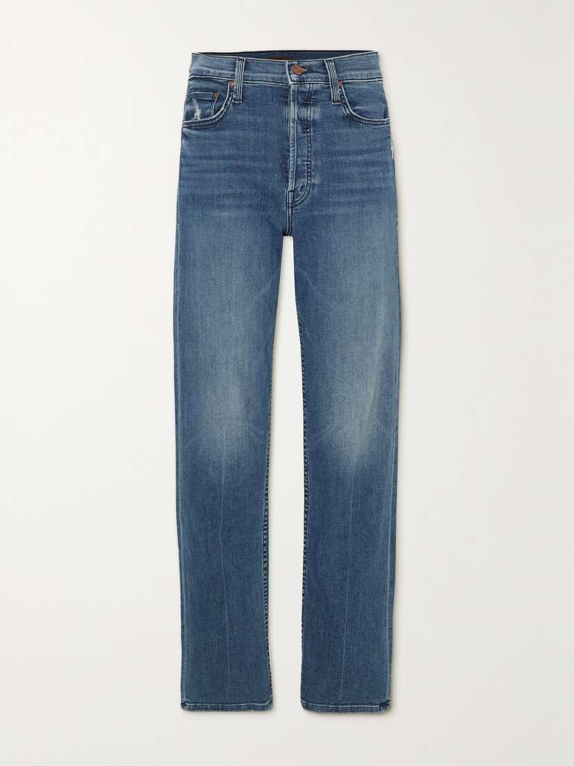 Mother + Net Sustain The Tomcat Hover High-rise Straight Leg Jeans