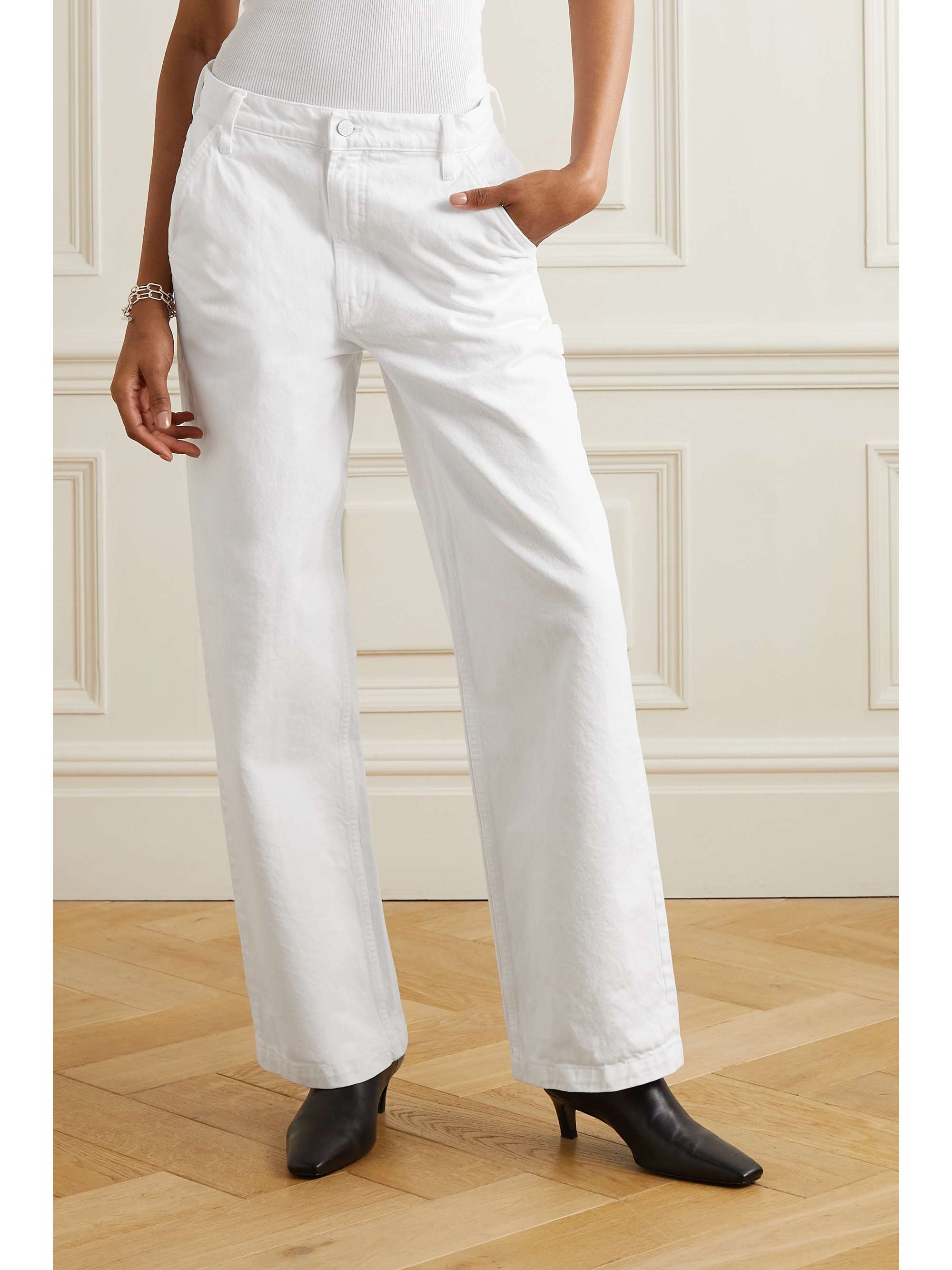MOTHER Jean droit taille haute SNACKS!