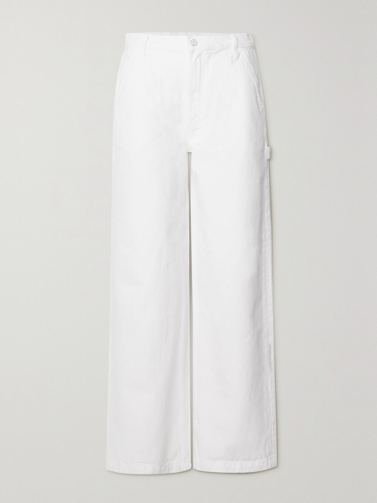 Mother - Snacks! High-rise Straight-leg Jeans - White