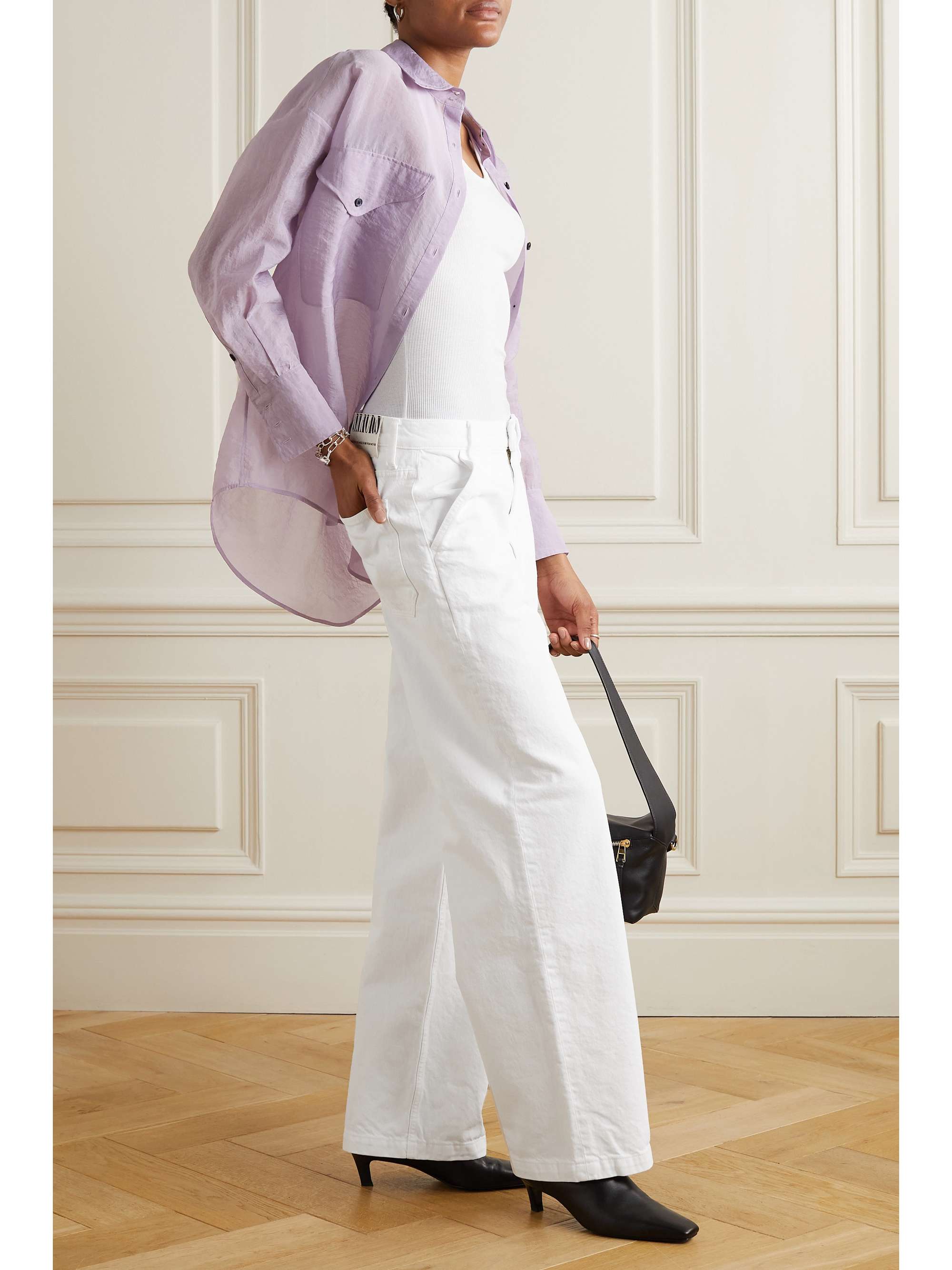 MOTHER Jean droit taille haute SNACKS!