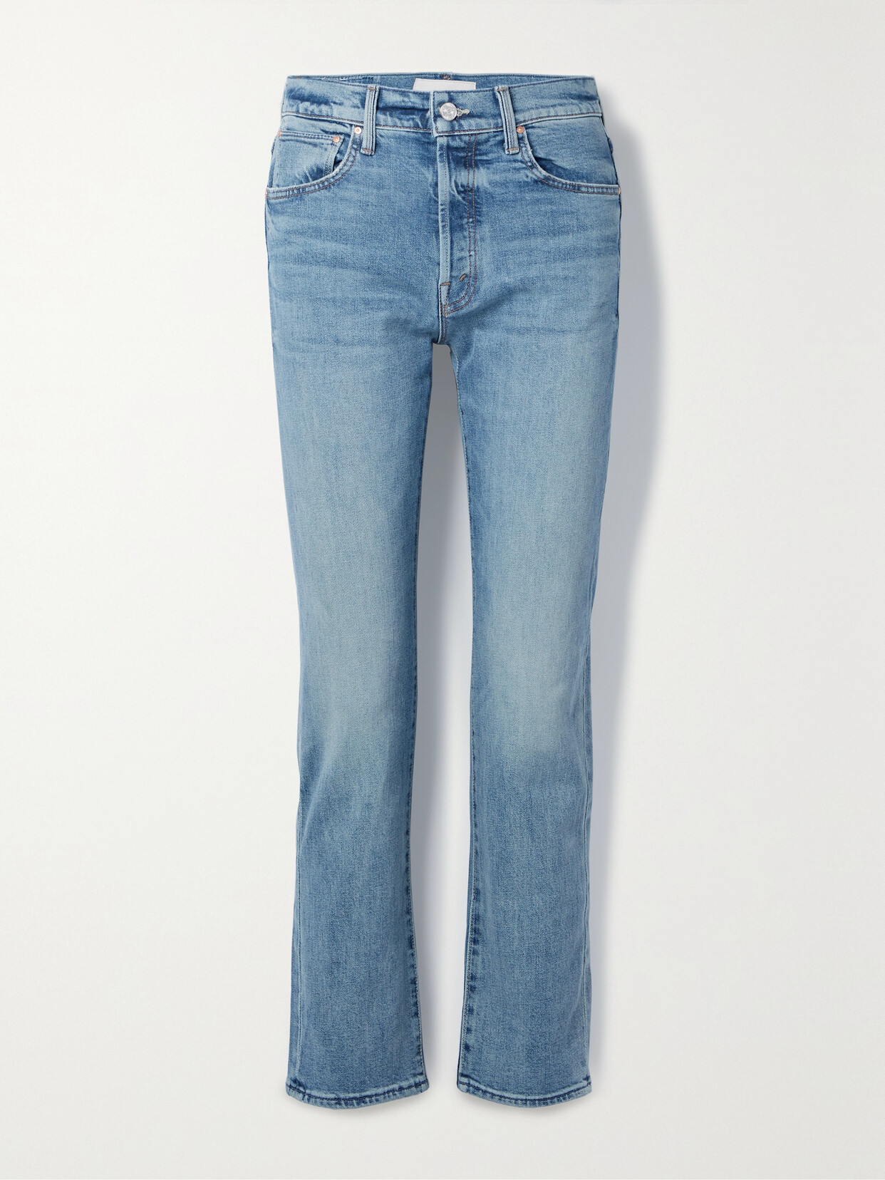 Mother - Hiker Hover High-rise Straight-leg Jeans - Blue