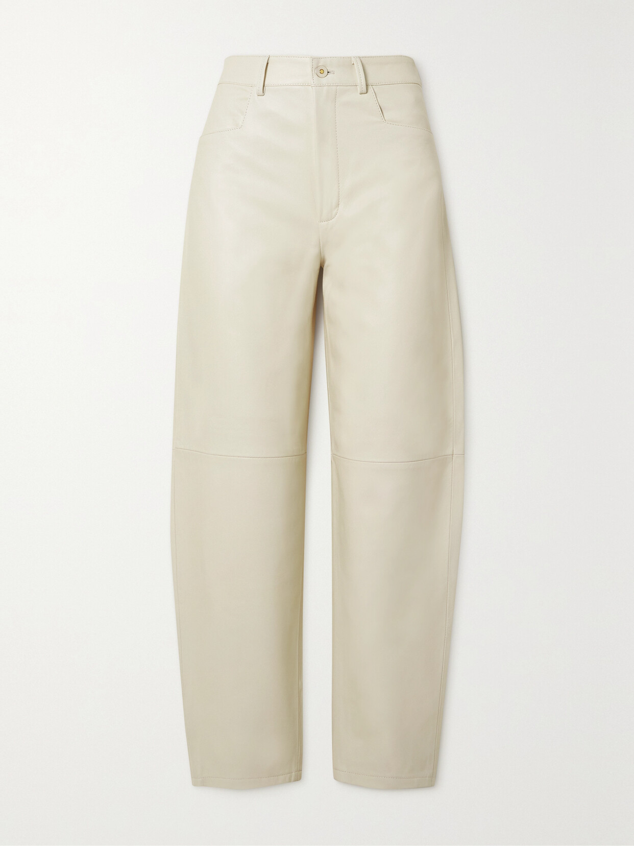 Wandler - Chamomile Tapered Leather Pants - Cream