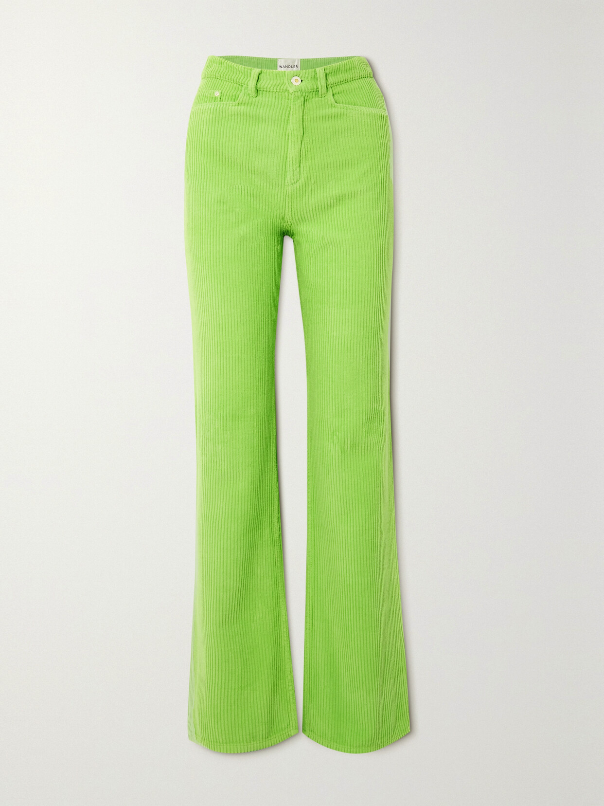 Wandler Rose High-rise Cotton-corduroy Skinny Jeans - Green