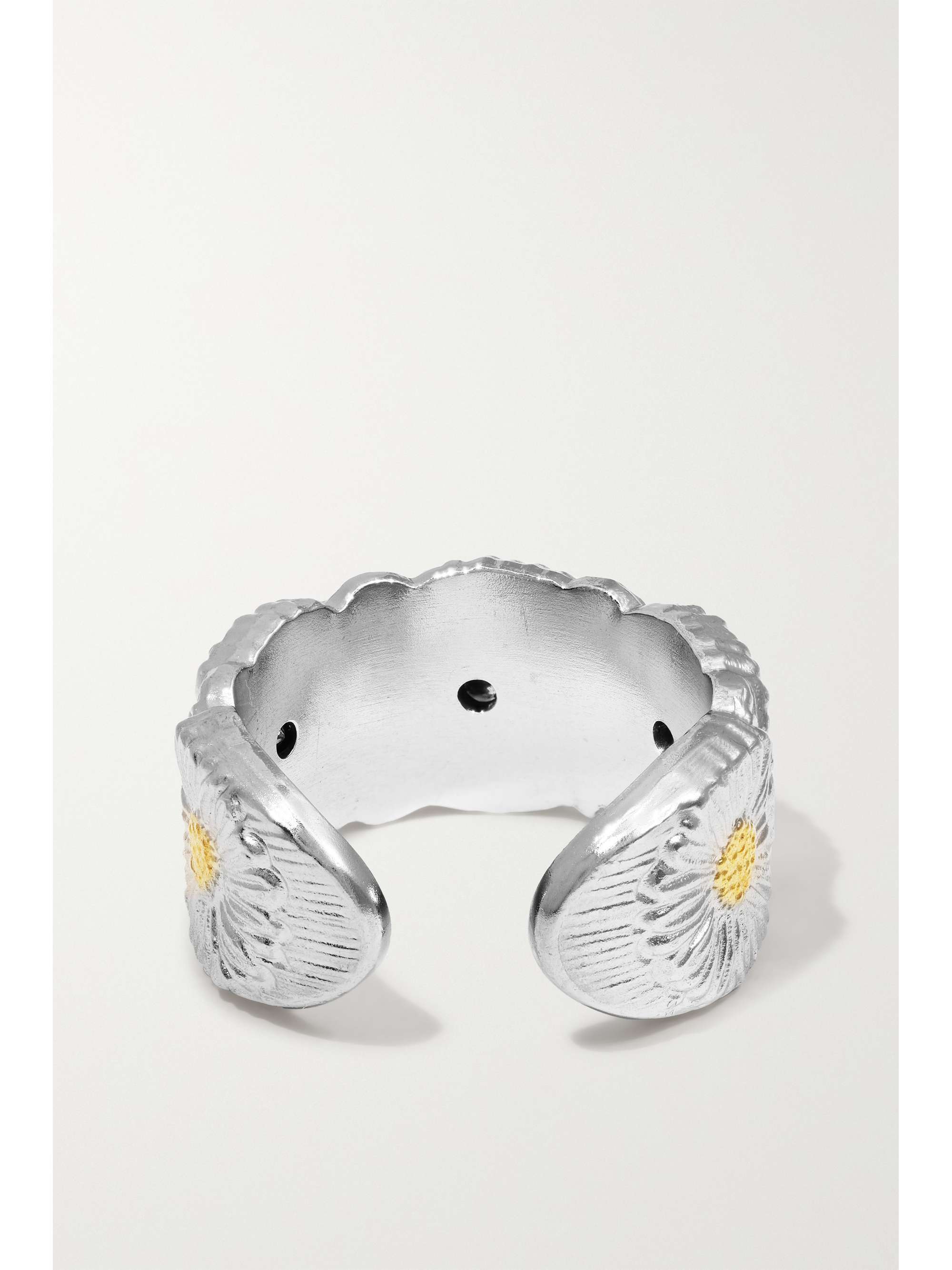 BUCCELLATI Blossoms Eternelle sterling silver and gold vermeil ring