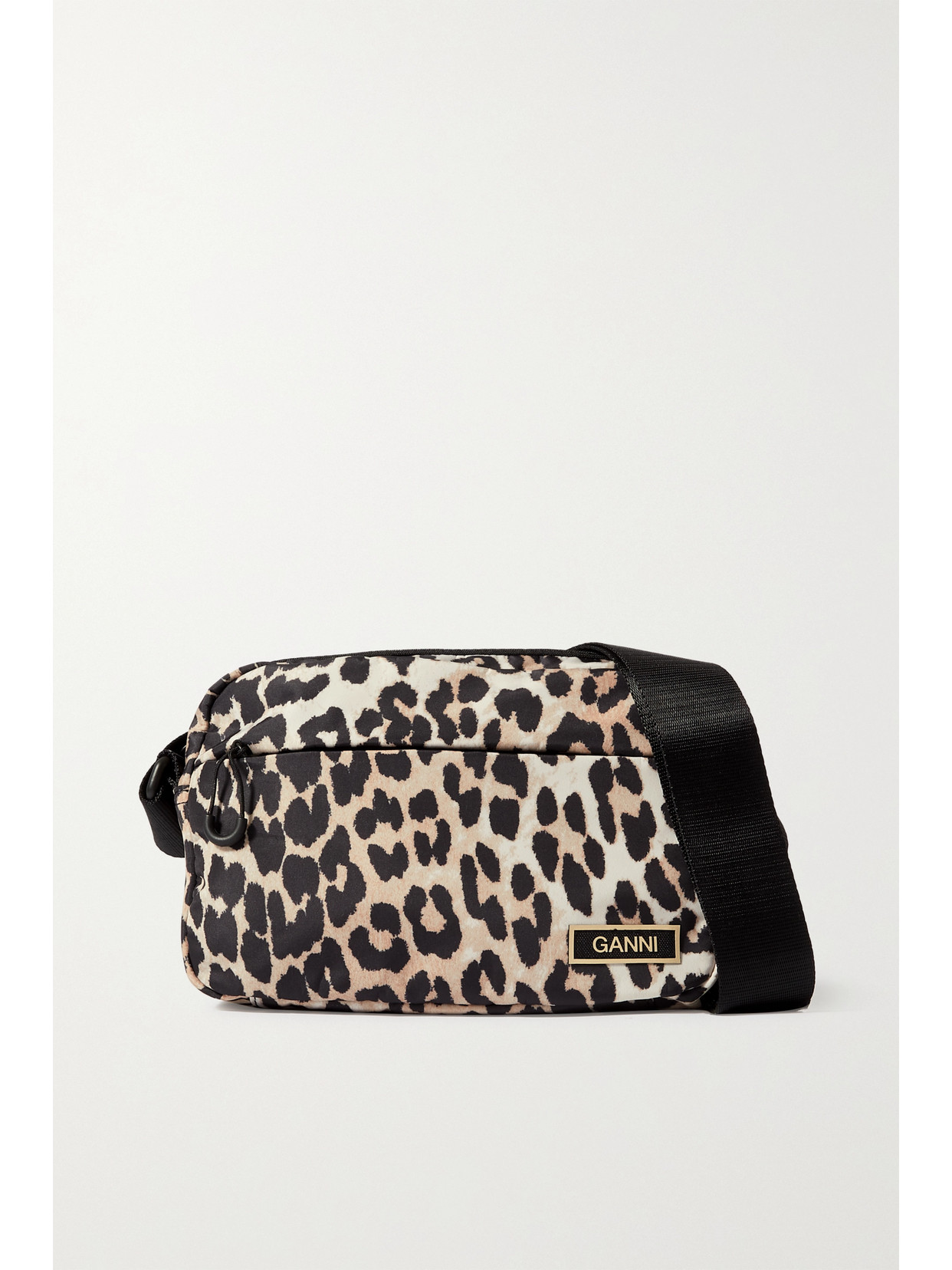 GANNI - Leopard-print Recycled Shell Shoulder Bag - Animal print