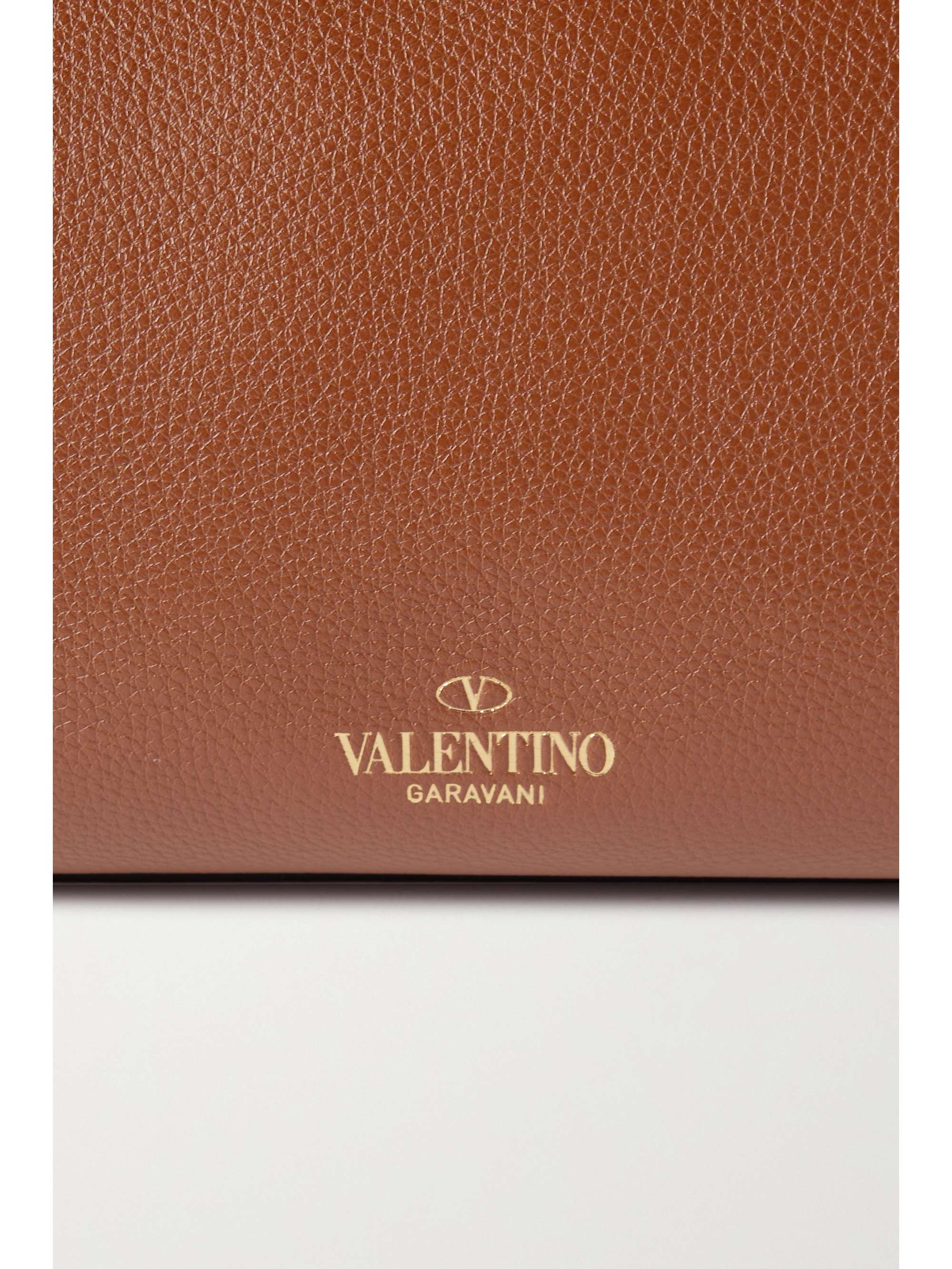 VALENTINO GARAVANI Rockstud textured-leather tote