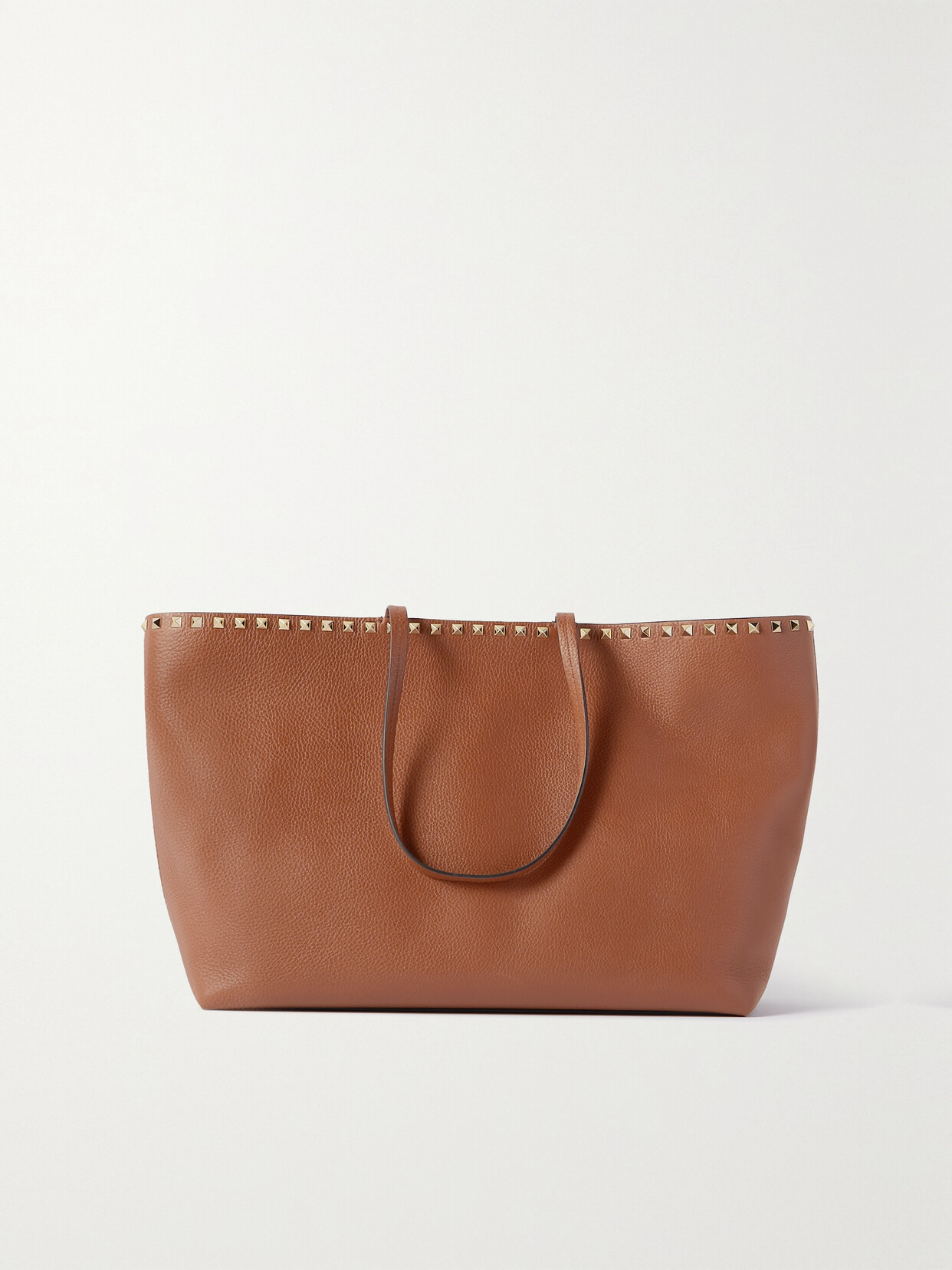 Valentino Garavani Rockstud Textured-leather Tote