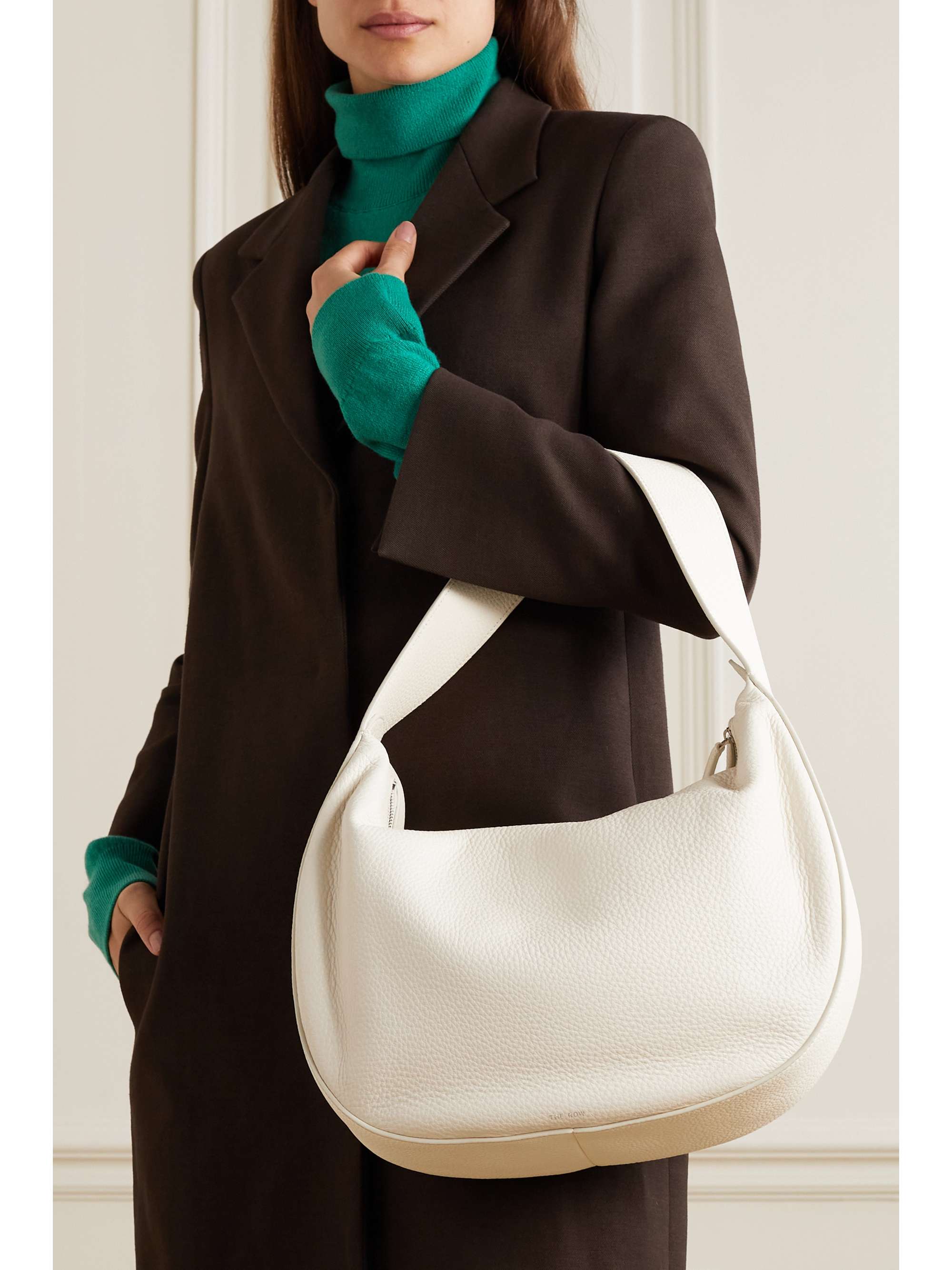 THE ROW Allie texturedleather shoulder bag NETAPORTER