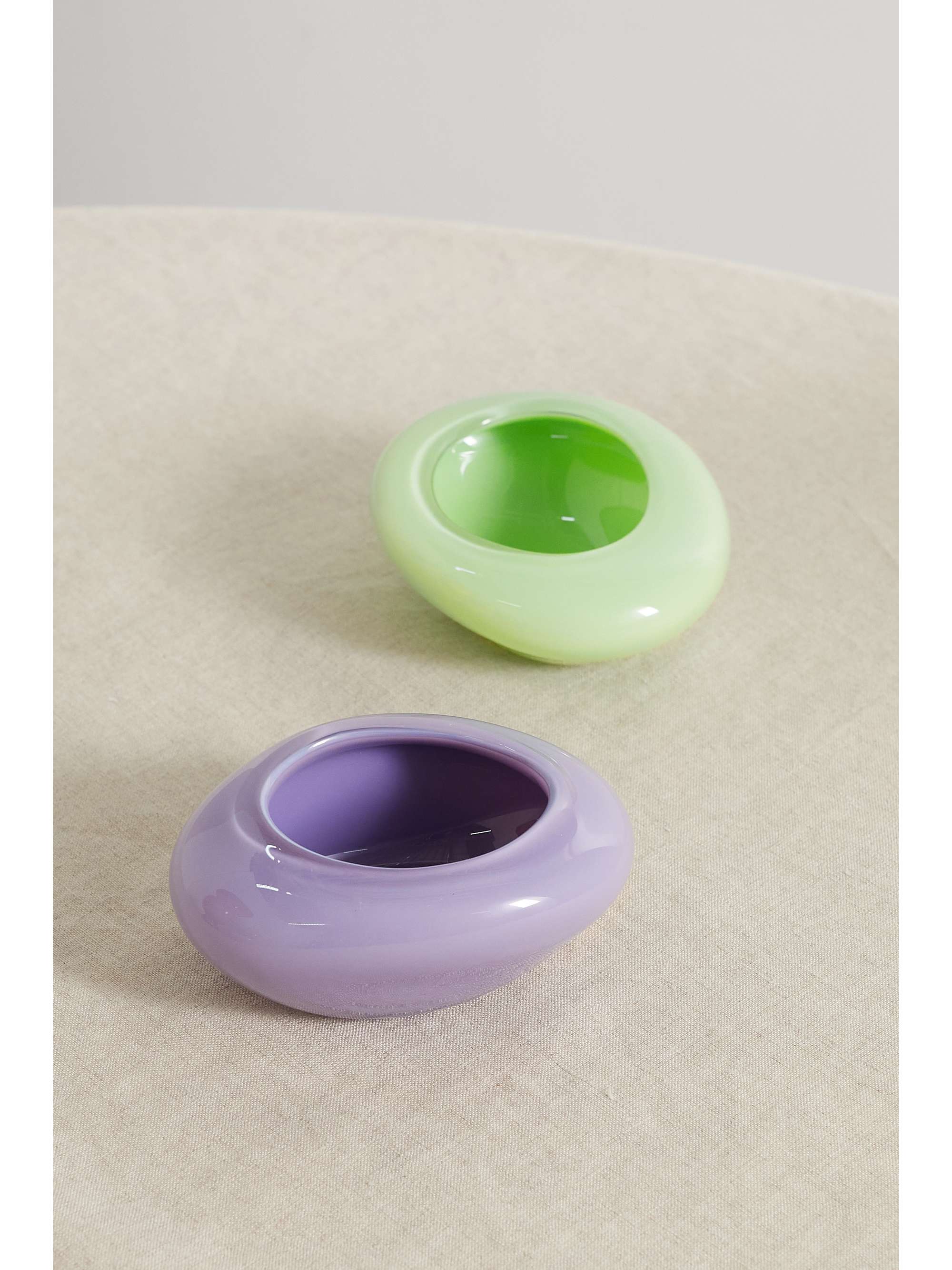 HELLE MARDAHL Lot de deux bols à condiments en verre Candy