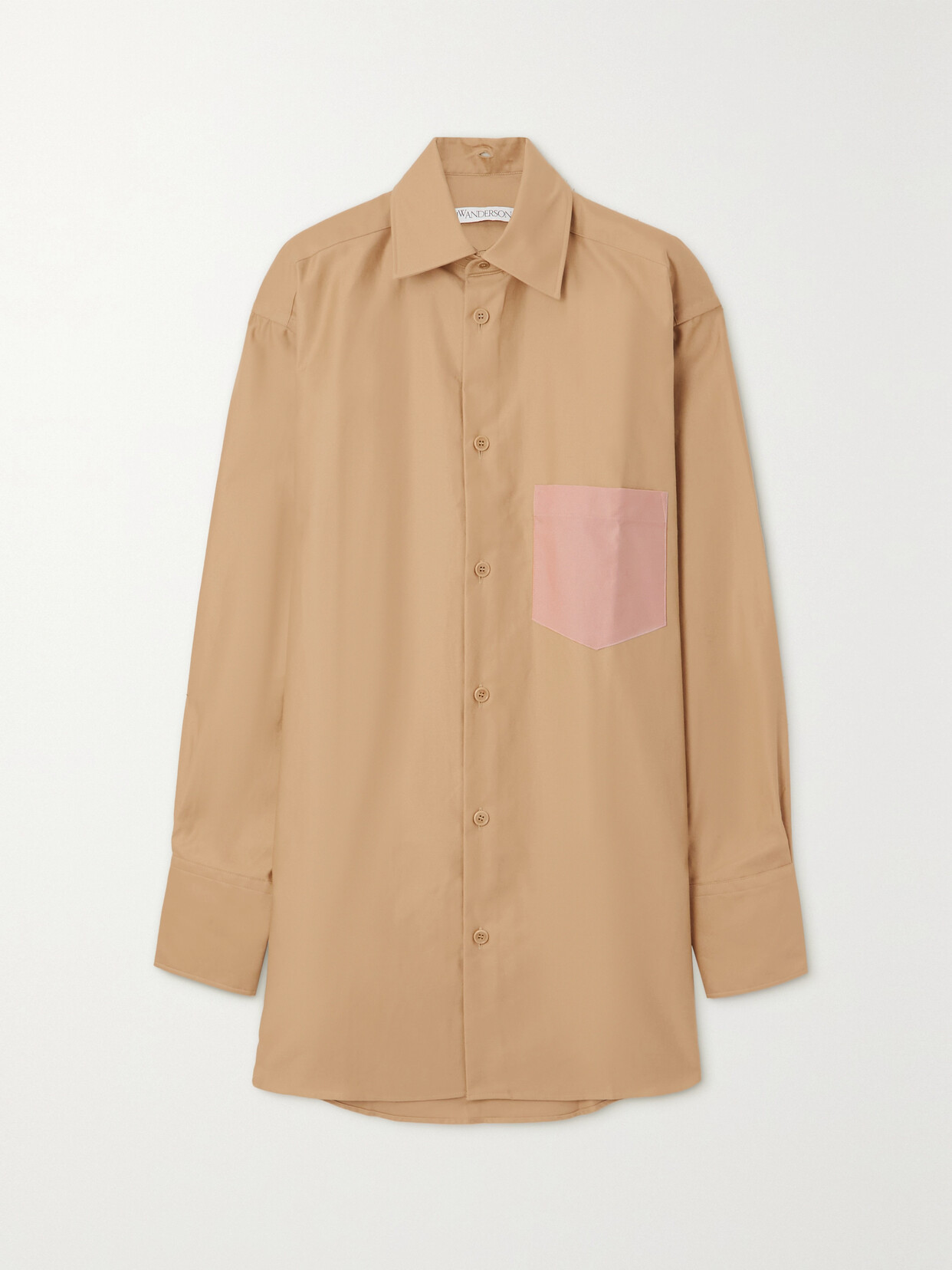 JW Anderson - Oversized Cotton-poplin Shirt - Neutrals