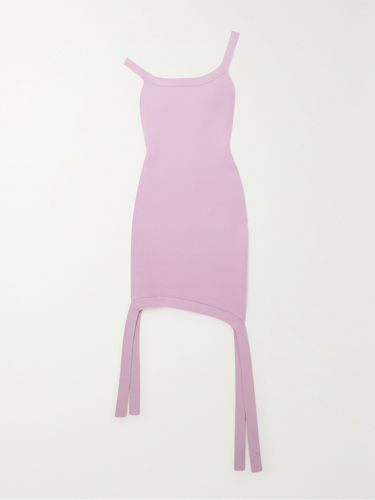 JW Anderson - One-shoulder Jersey Mini Dress - Purple